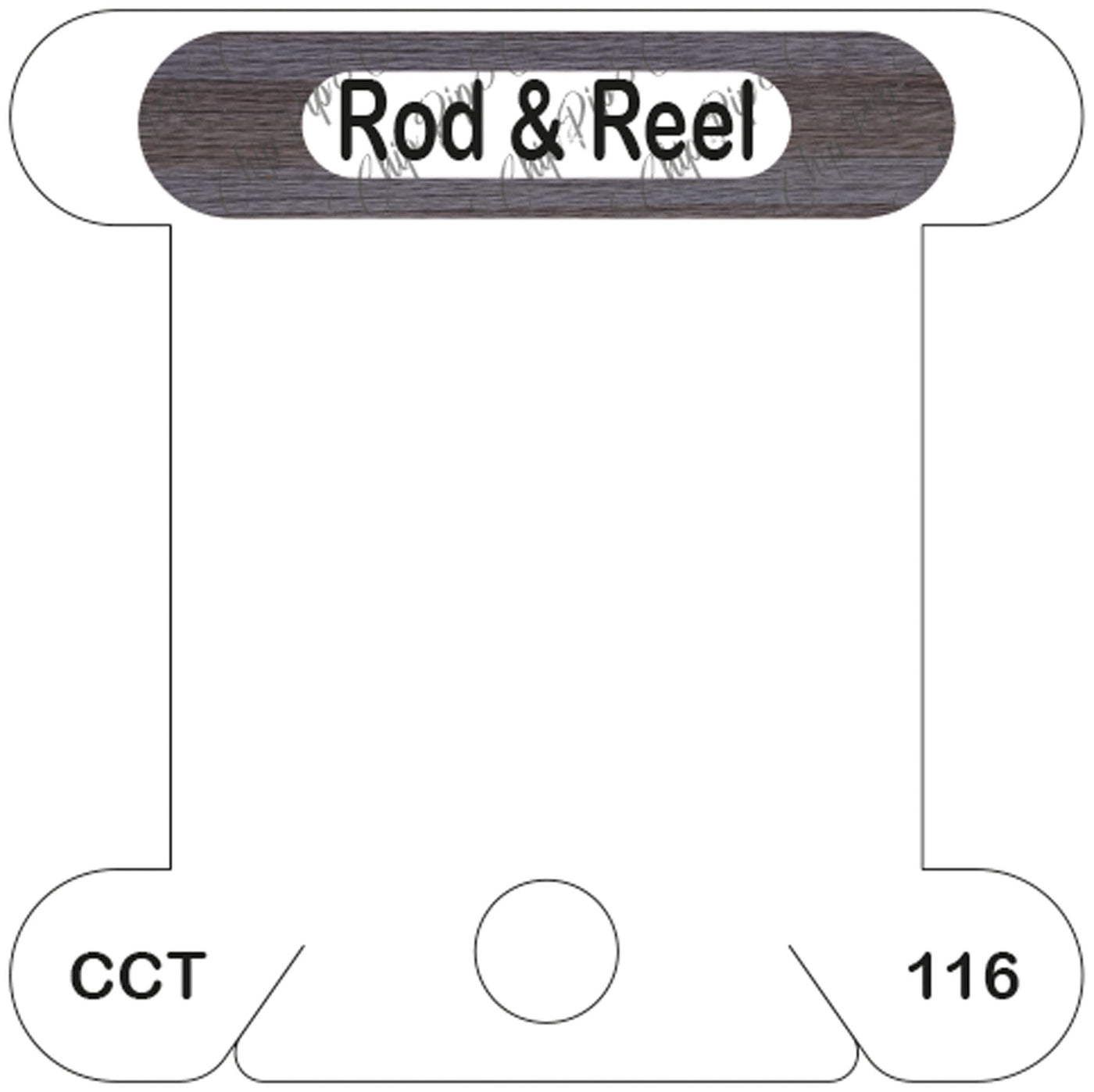 Classic Colorworks Rod & Reel acrylic bobbin