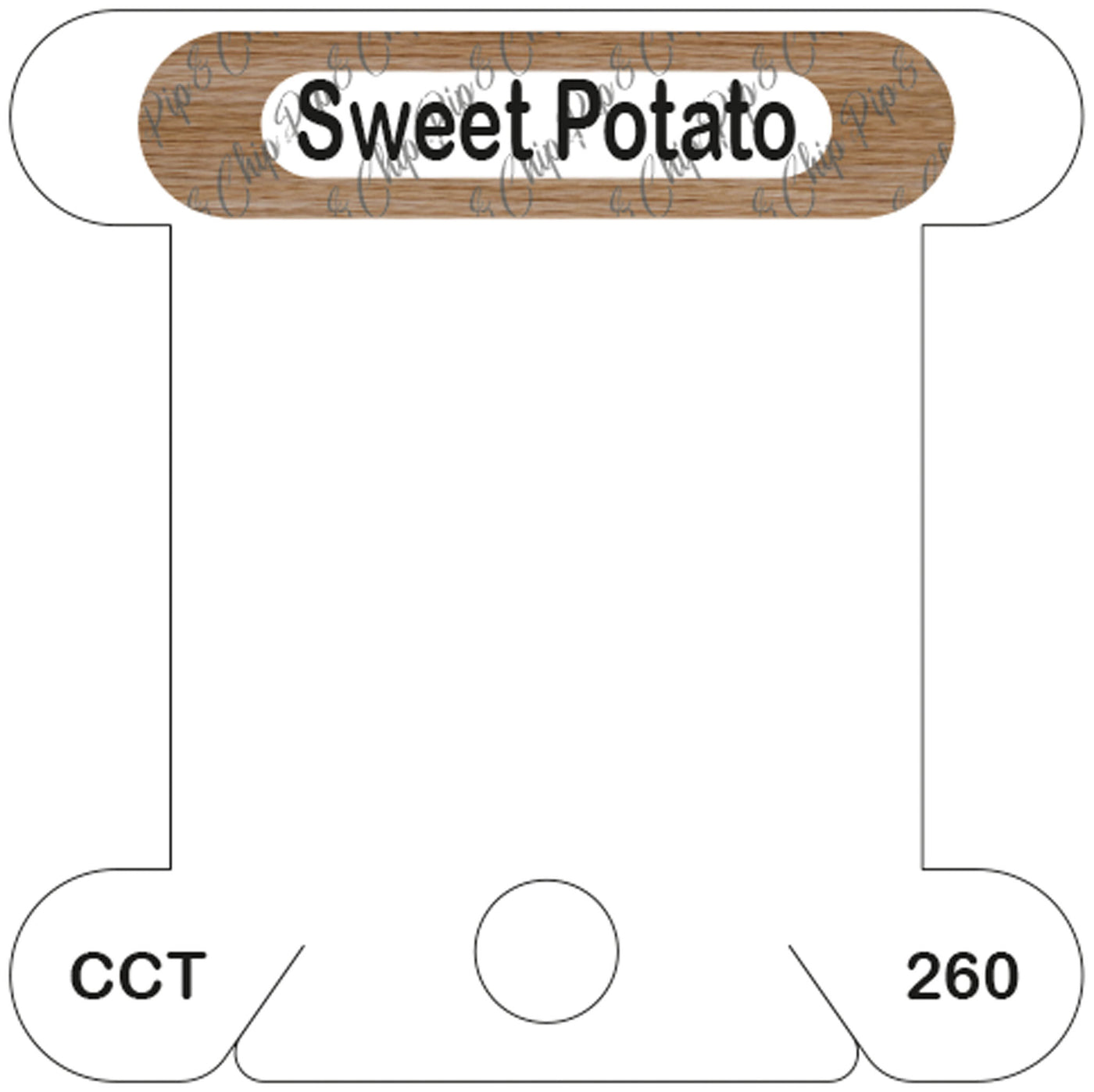 Classic Colorworks Sweet Potato acrylic bobbin