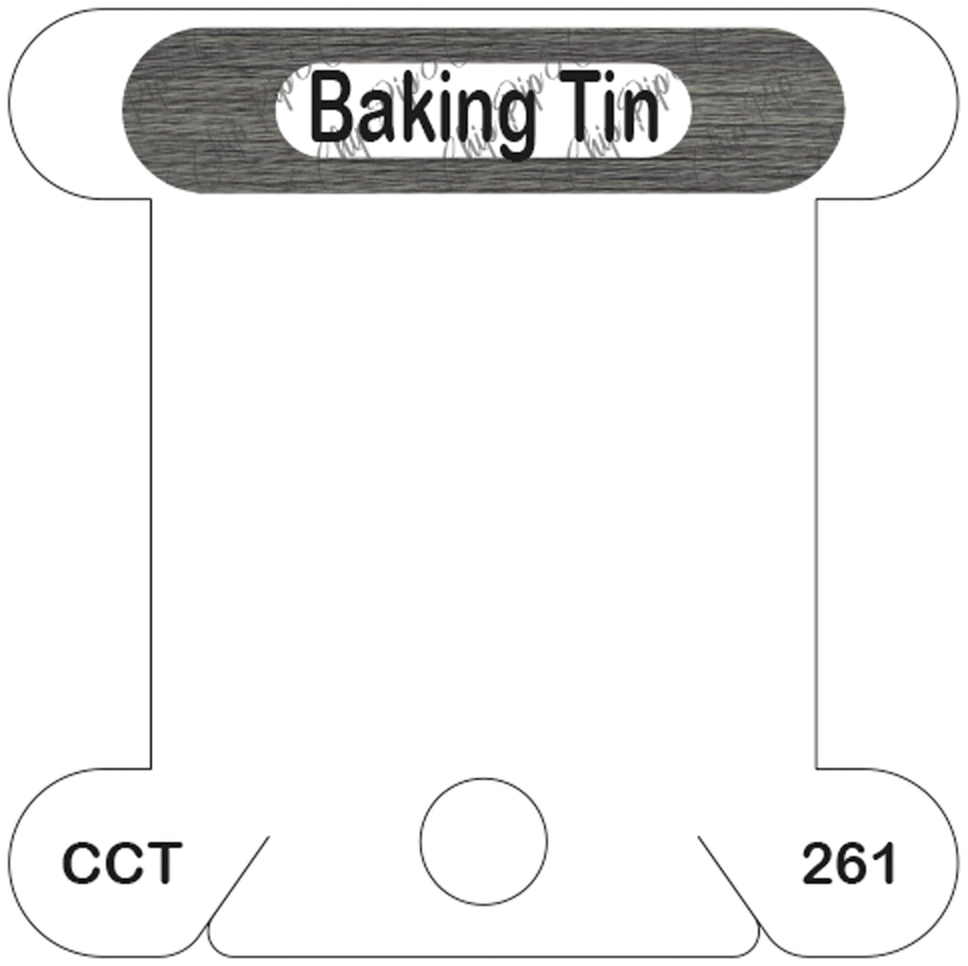 Classic Colorworks Baking Tin acrylic bobbin