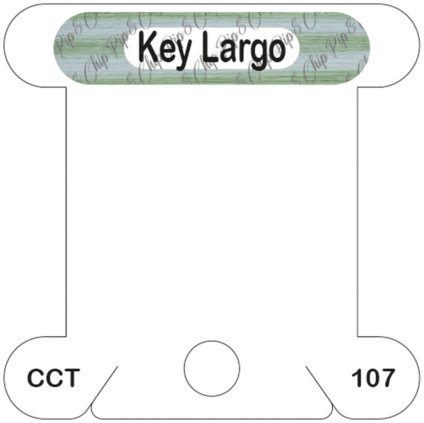 Classic Colorworks Key Largo acrylic bobbin