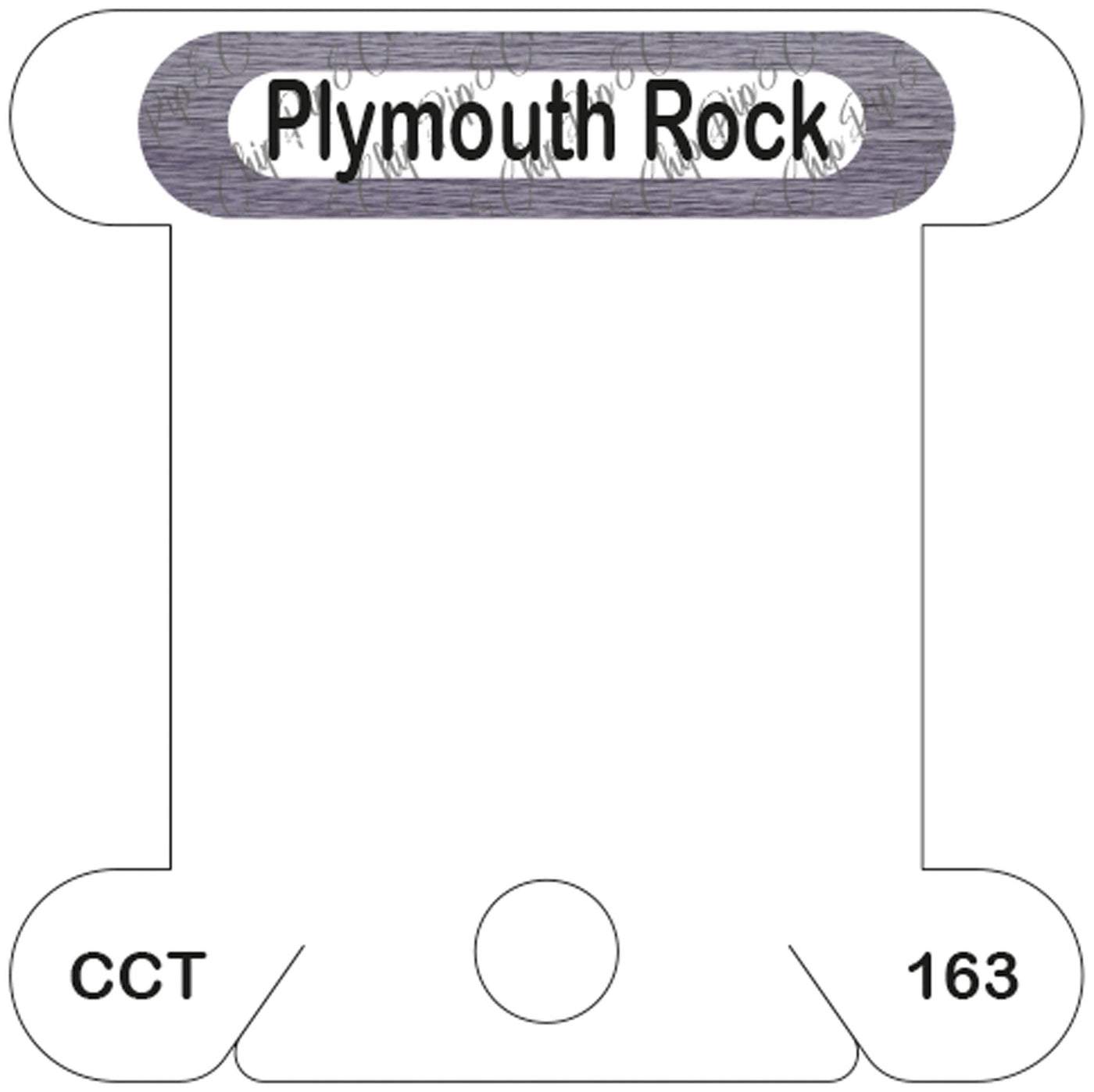 Classic Colorworks Plymouth Rock acrylic bobbin