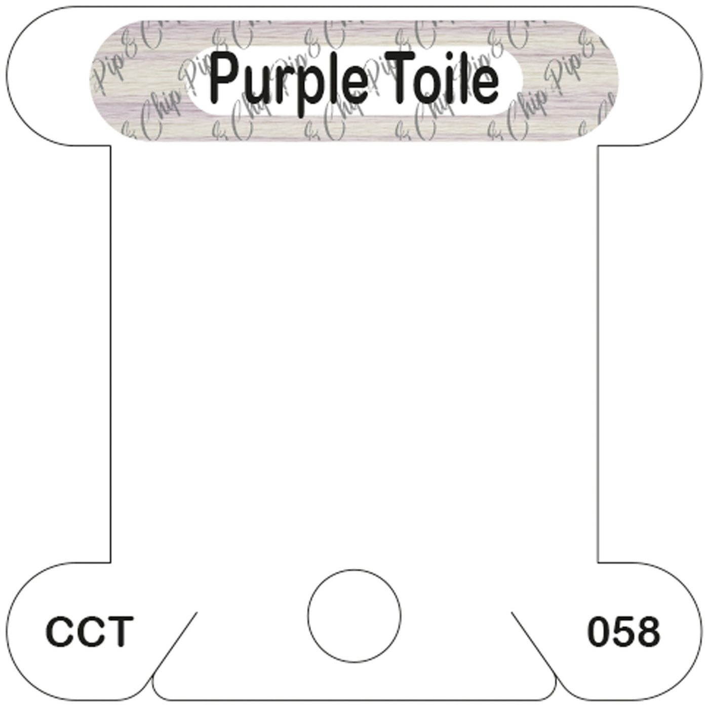 Classic Colorworks Purple Toile acrylic bobbin