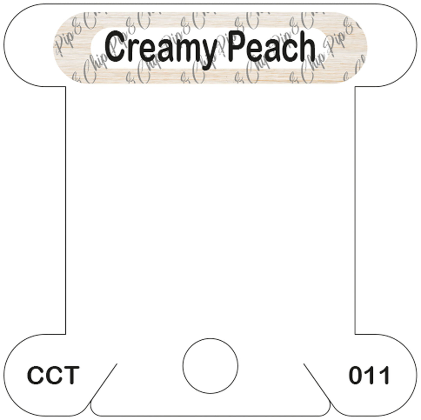 Classic Colorworks Creamy Peach acrylic bobbin