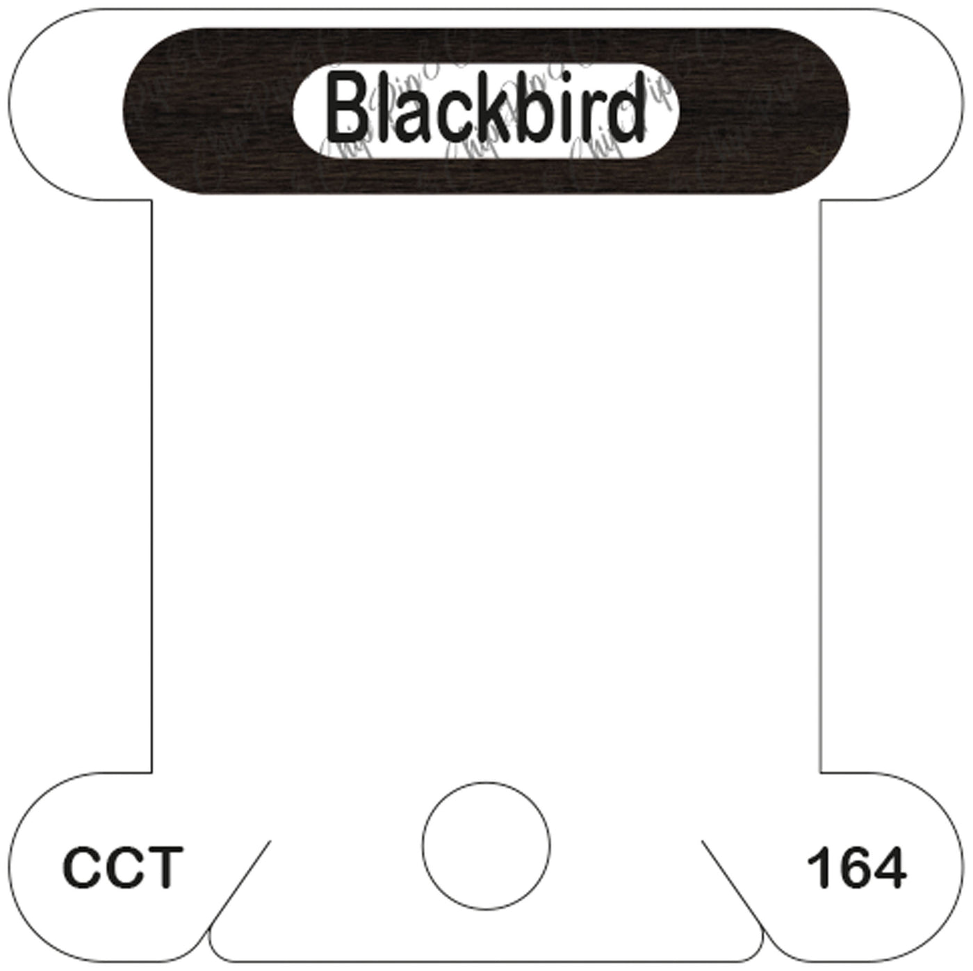 Classic Colorworks Blackbird acrylic bobbin
