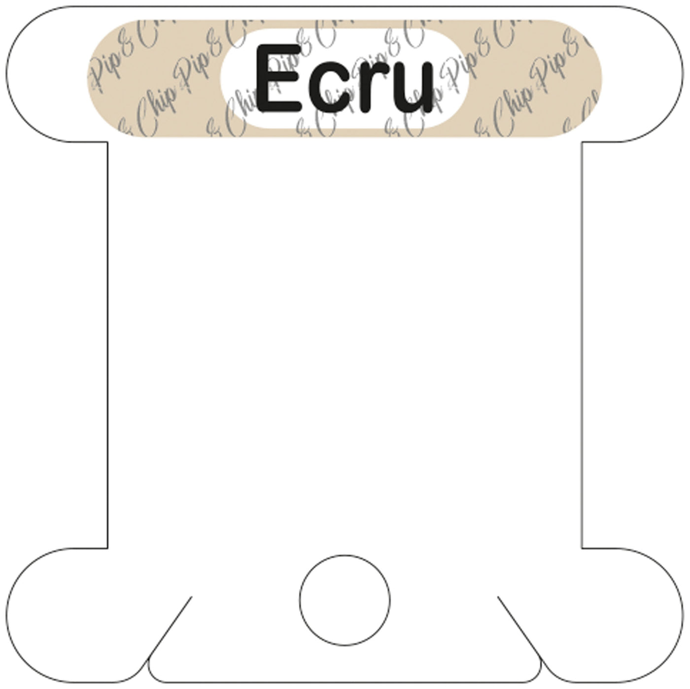 DMC Ecru acrylic bobbin