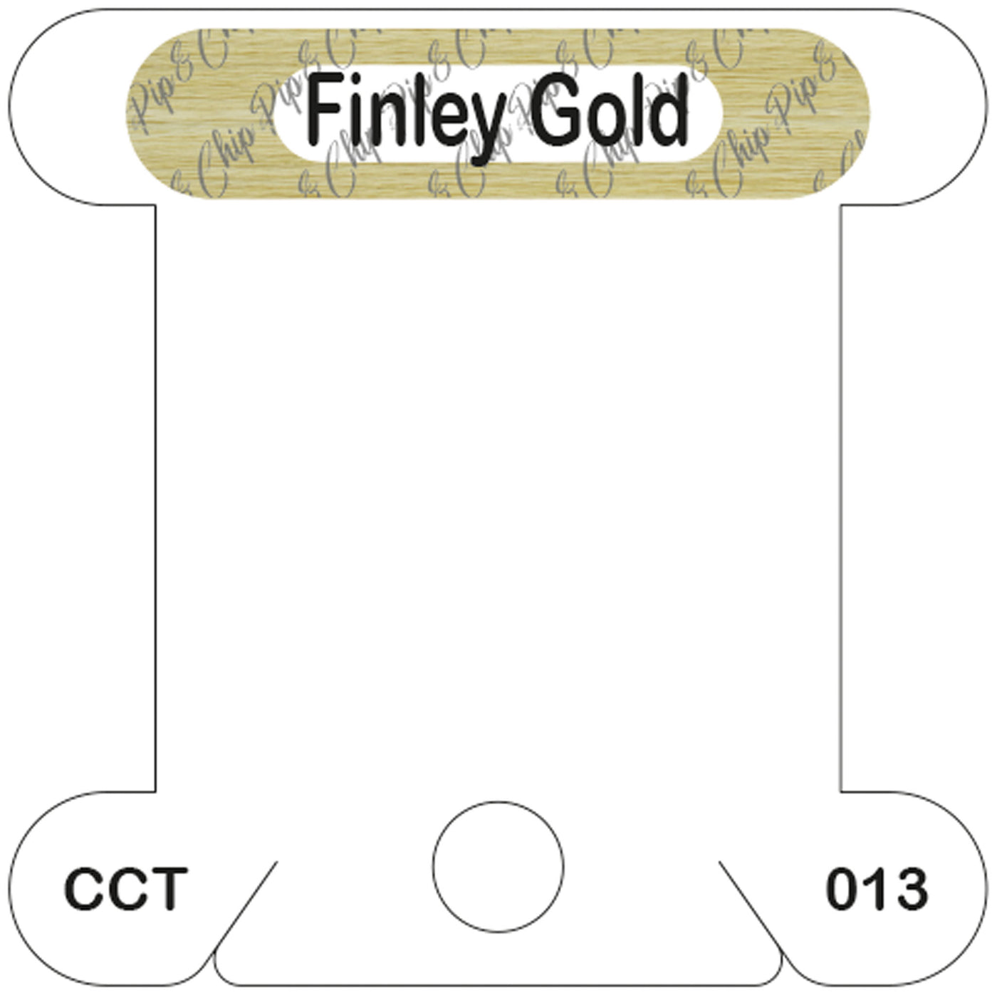 Classic Colorworks Finley Gold acrylic bobbin