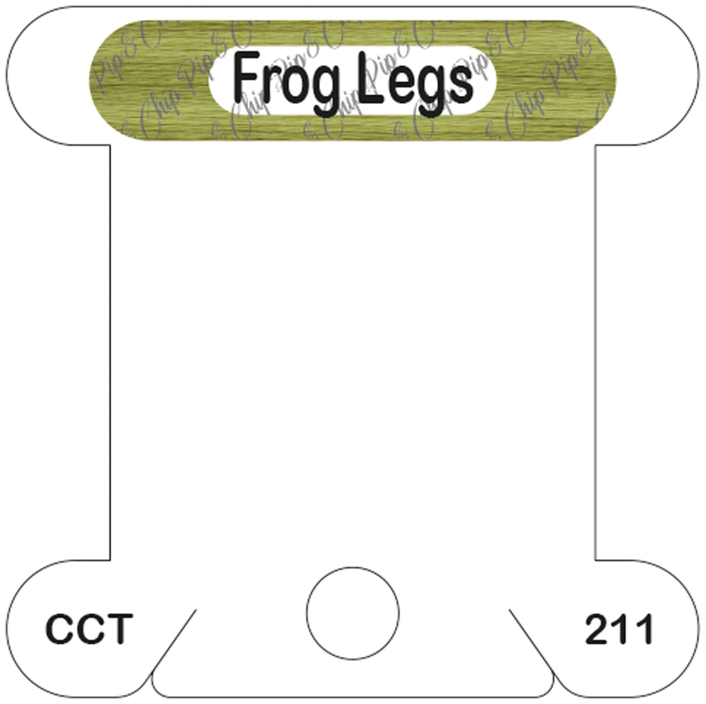 Classic Colorworks Frog Legs acrylic bobbin