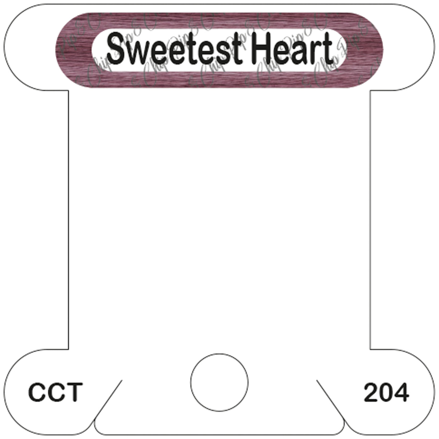 Classic Colorworks Sweetest Heart acrylic bobbin