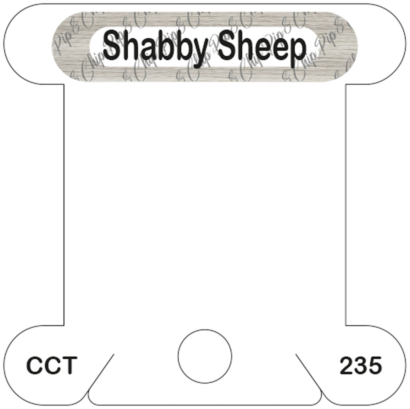 Classic Colorworks Shabby Sheep acrylic bobbin