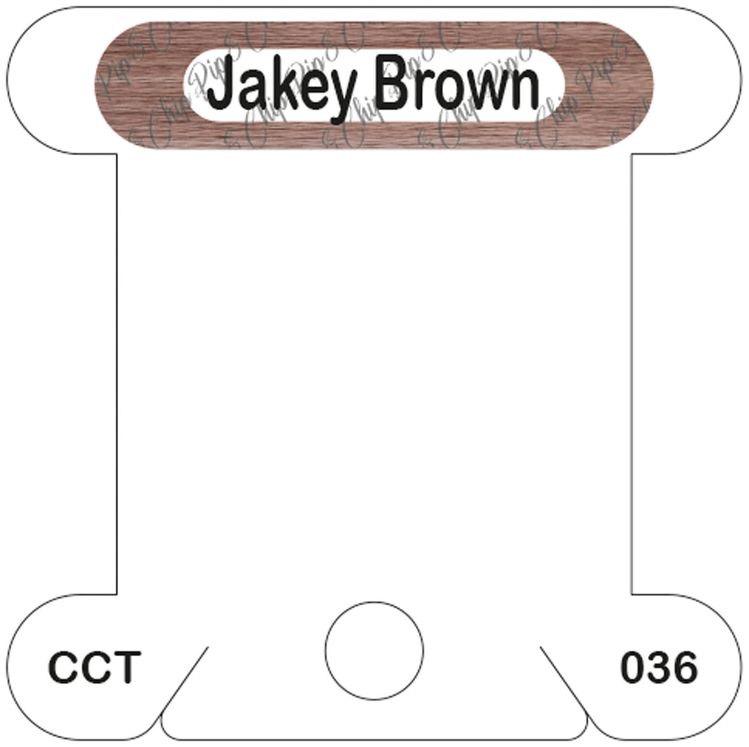 Classic Colorworks Jakey Brown  acrylic bobbin