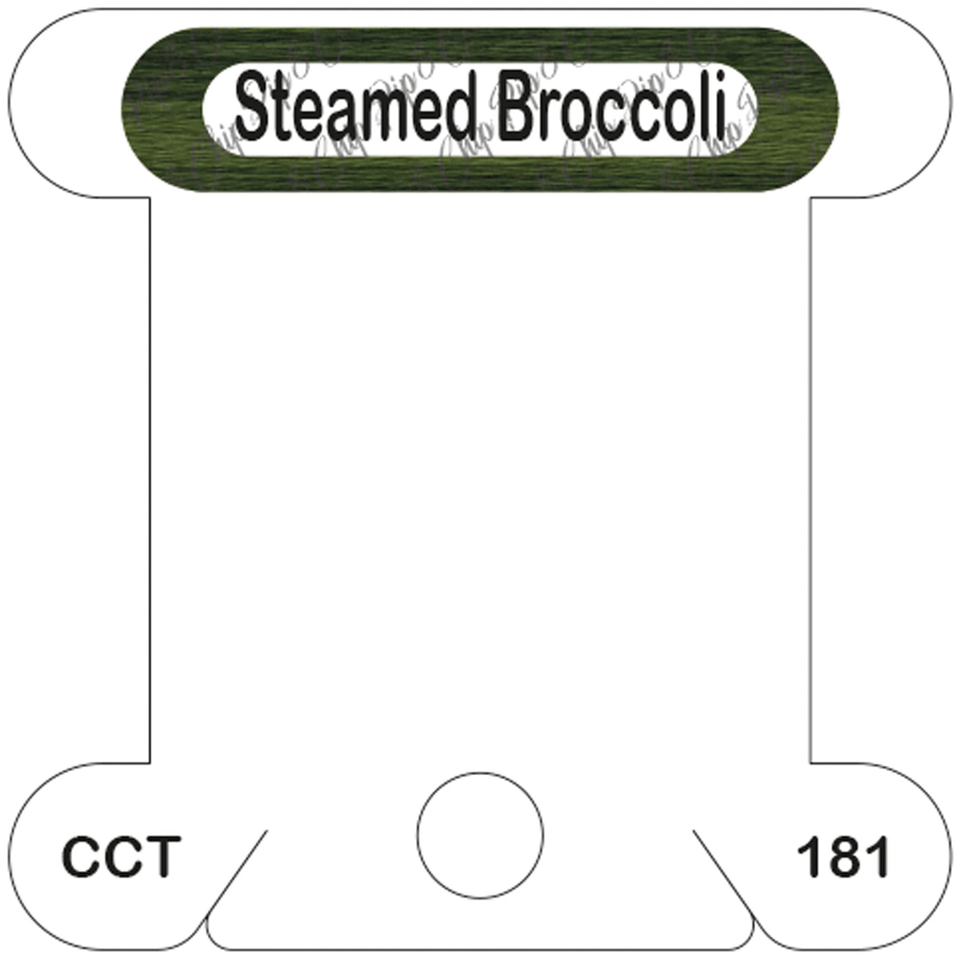 Classic Colorworks Steamed Broccoli acrylic bobbin