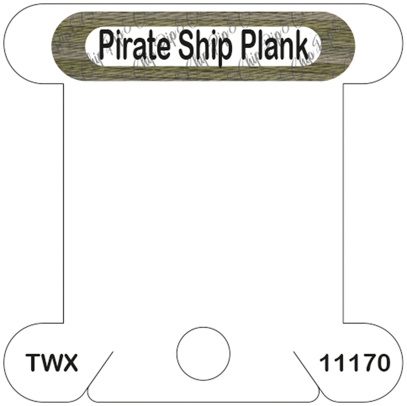 ThreadworX Pirate Ship Plank acrylic bobbin