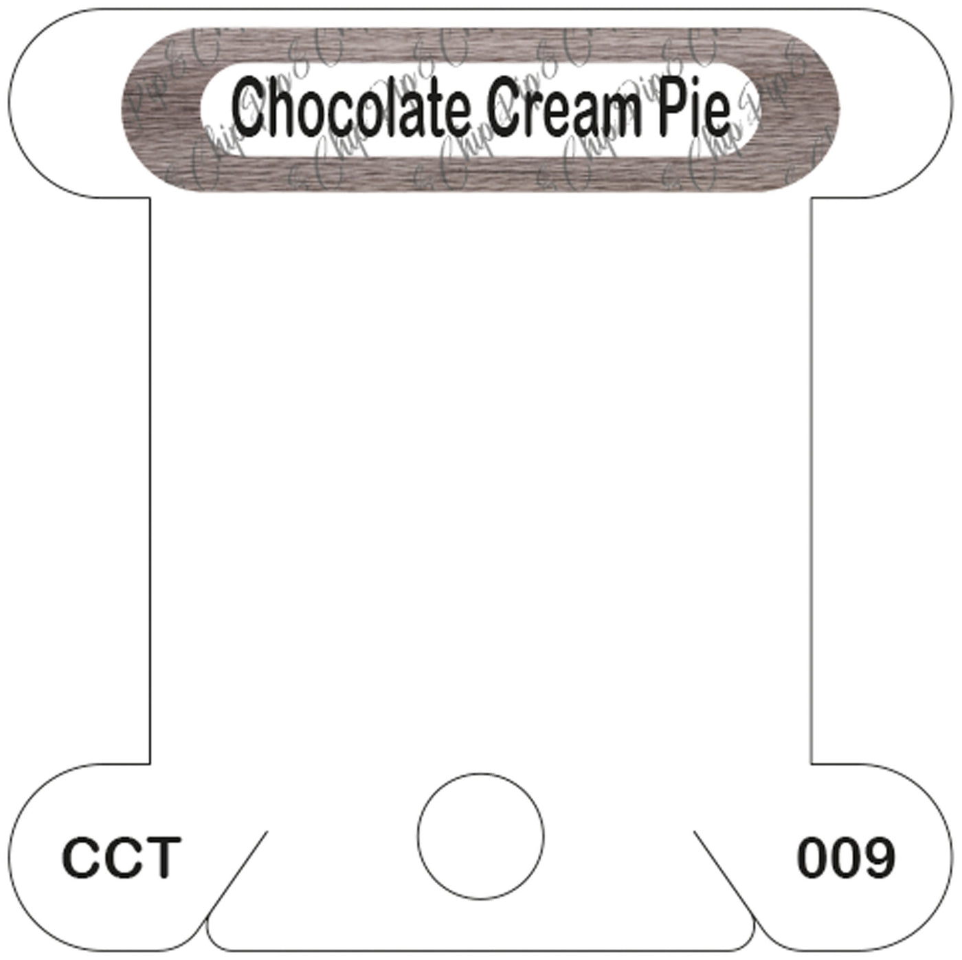 Classic Colorworks Chocolate Cream Pie acrylic bobbin