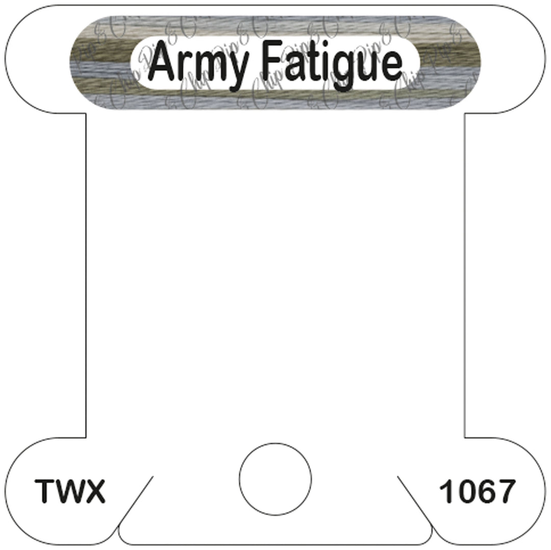 ThreadworX Army Fatigue acrylic bobbin