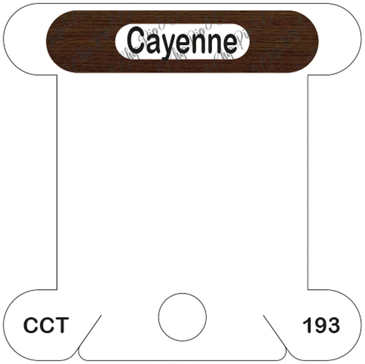 Classic Colorworks Cayenne acrylic bobbin