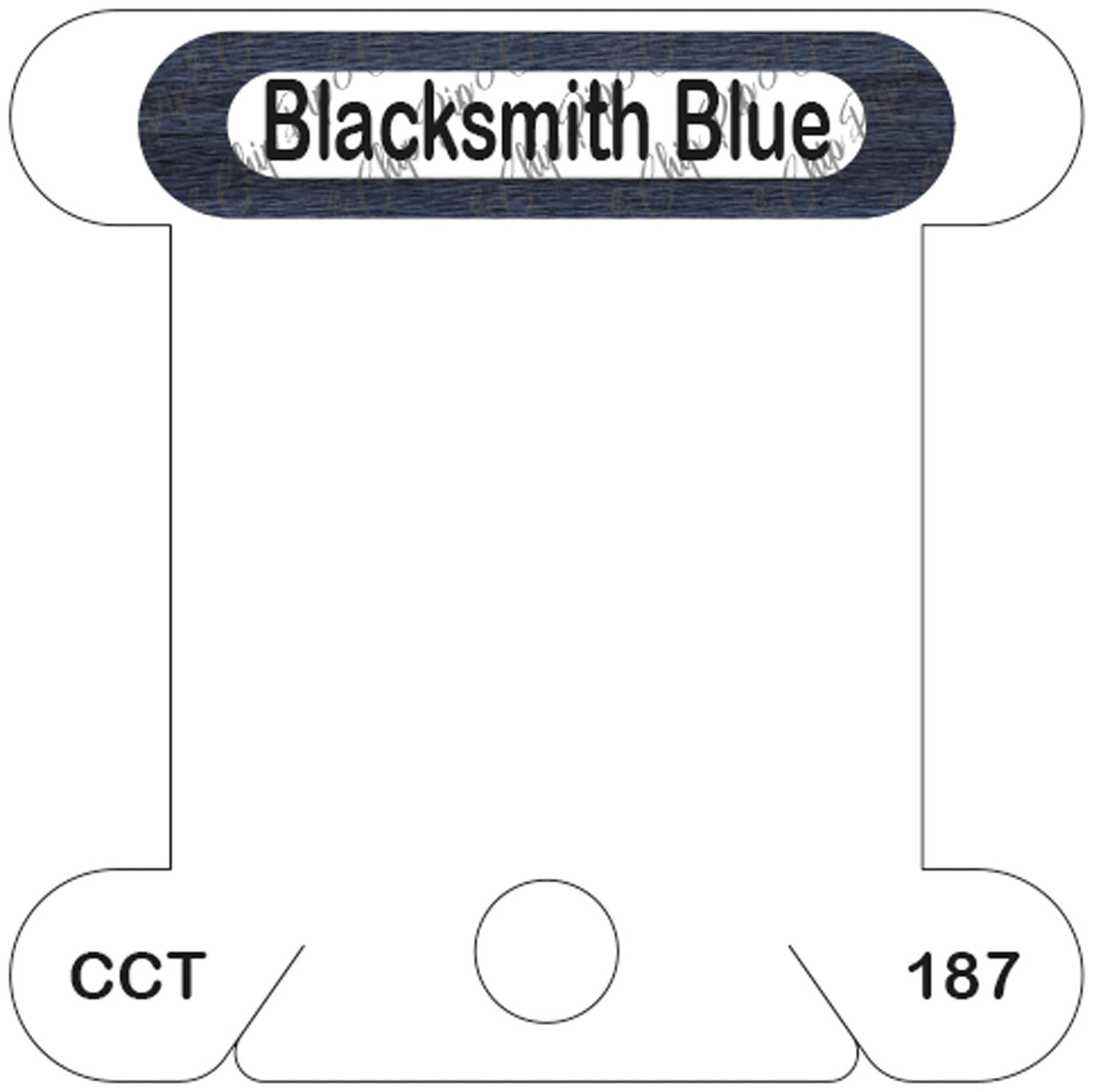 Classic Colorworks Blacksmith Blue acrylic bobbin