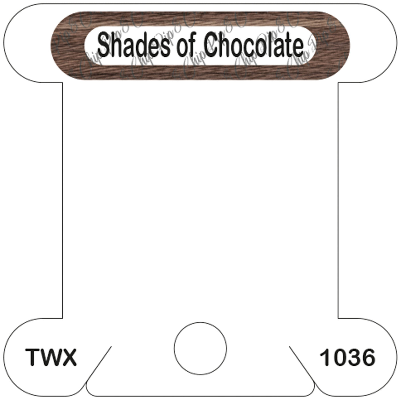 ThreadworX Shades of Chocolate acrylic bobbin