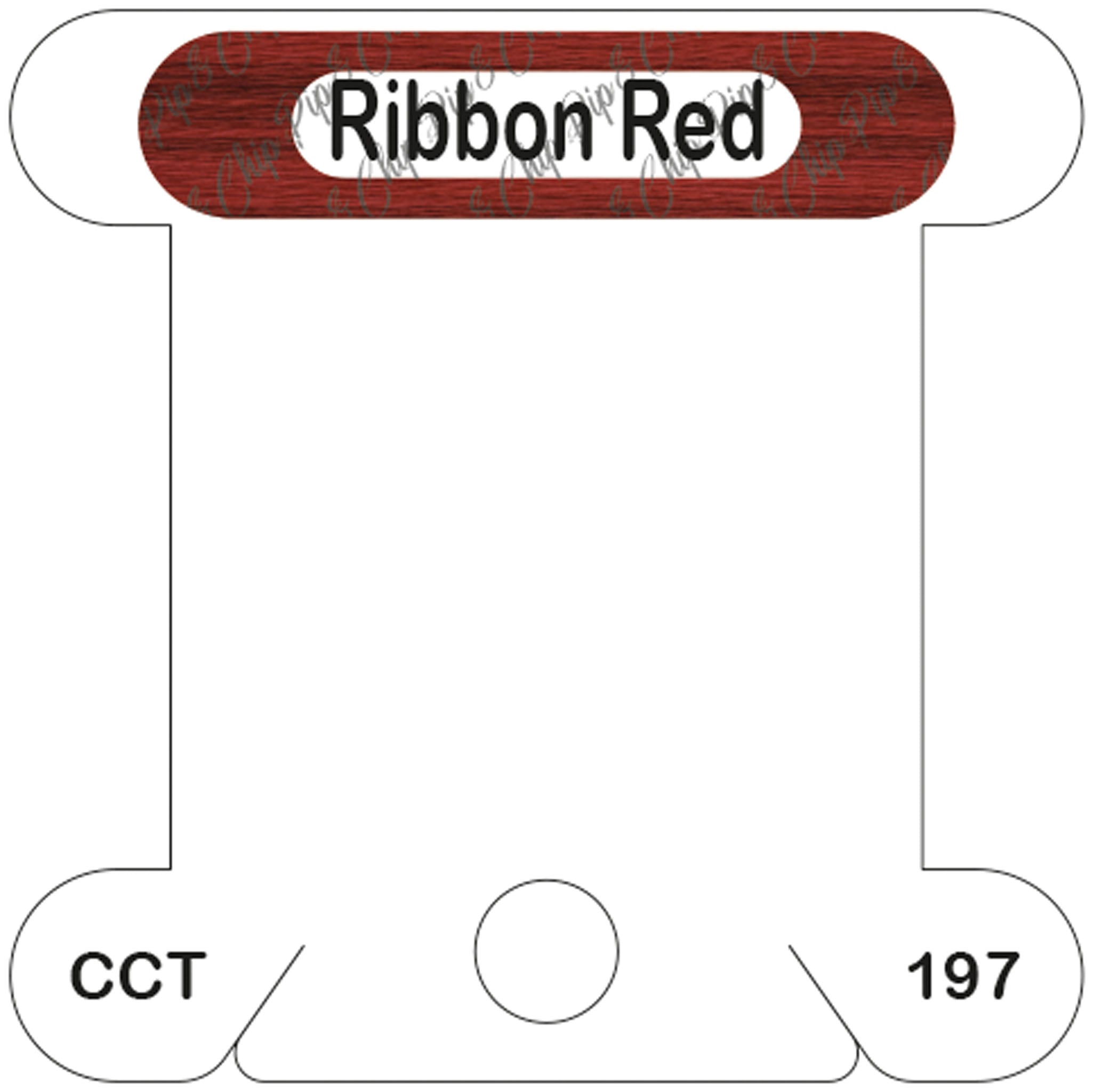 Classic Colorworks Ribbon Red acrylic bobbin – Pip and Chip