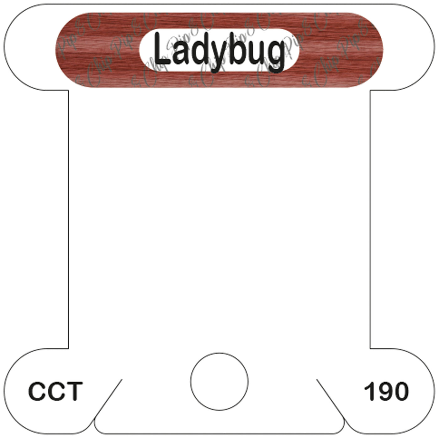 Classic Colorworks Ladybug acrylic bobbin