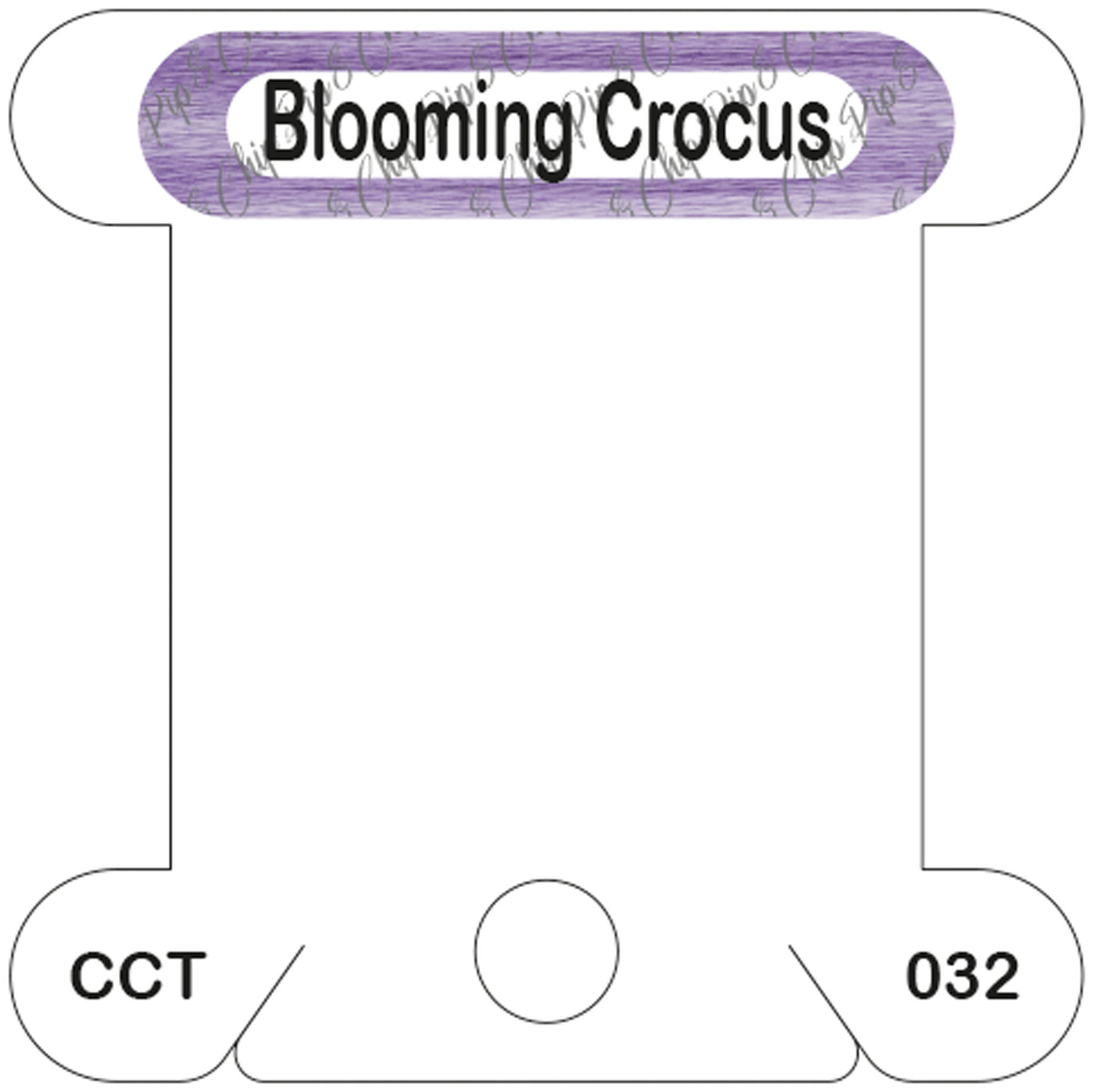 Classic Colorworks Blooming Crocus acrylic bobbin