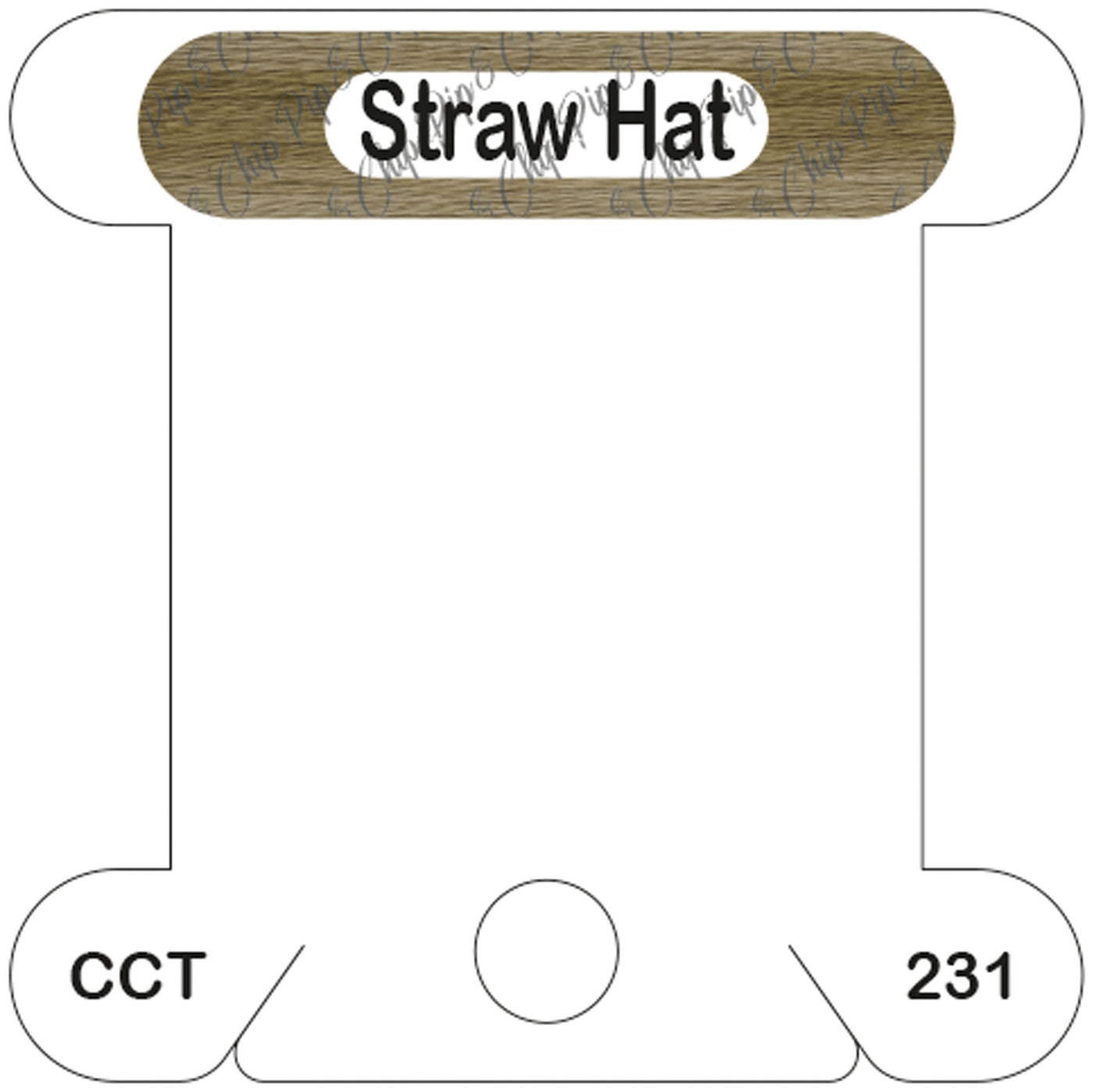 Classic Colorworks Straw Hat acrylic bobbin