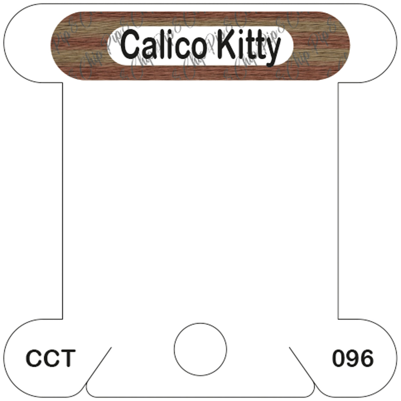 Classic Colorworks Calico Kitty acrylic bobbin