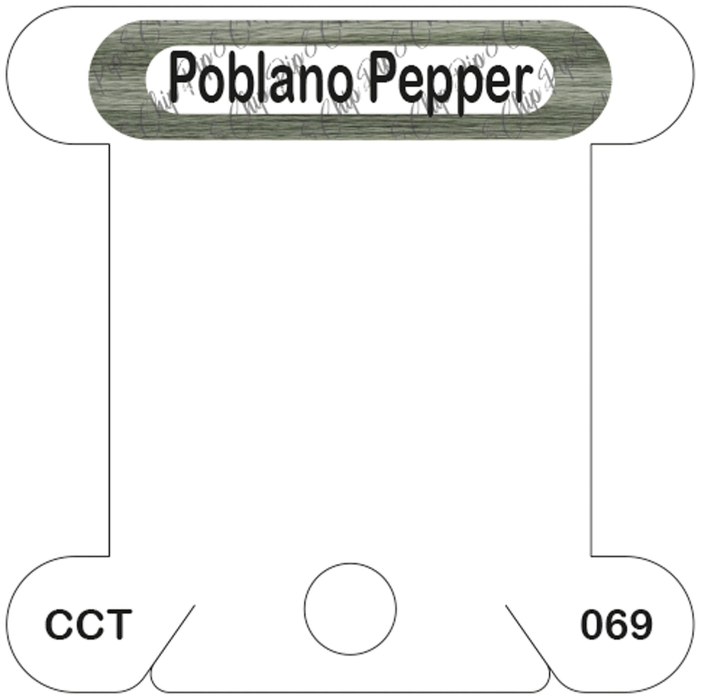 Classic Colorworks Poblano Pepper acrylic bobbin