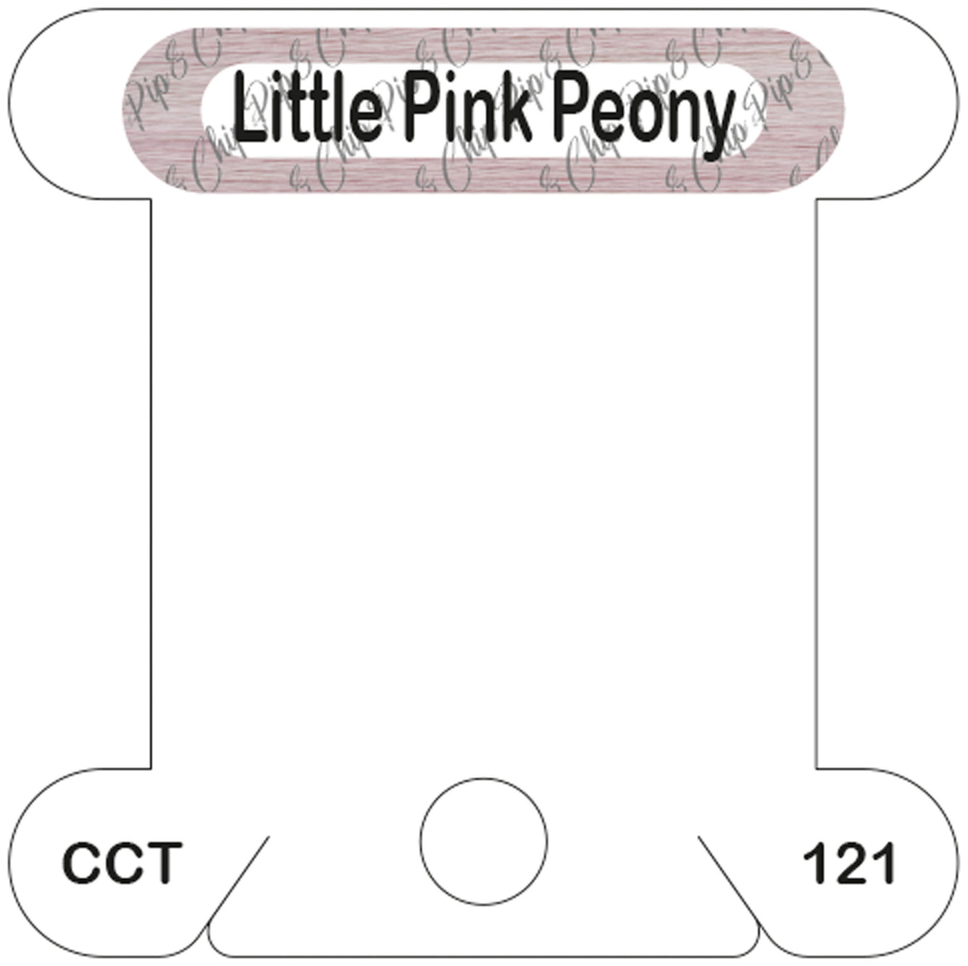 Classic Colorworks Little Pink Peony acrylic bobbin