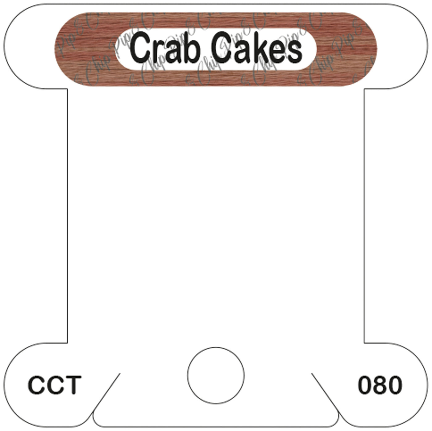 Classic Colorworks Crab Cakes acrylic bobbin
