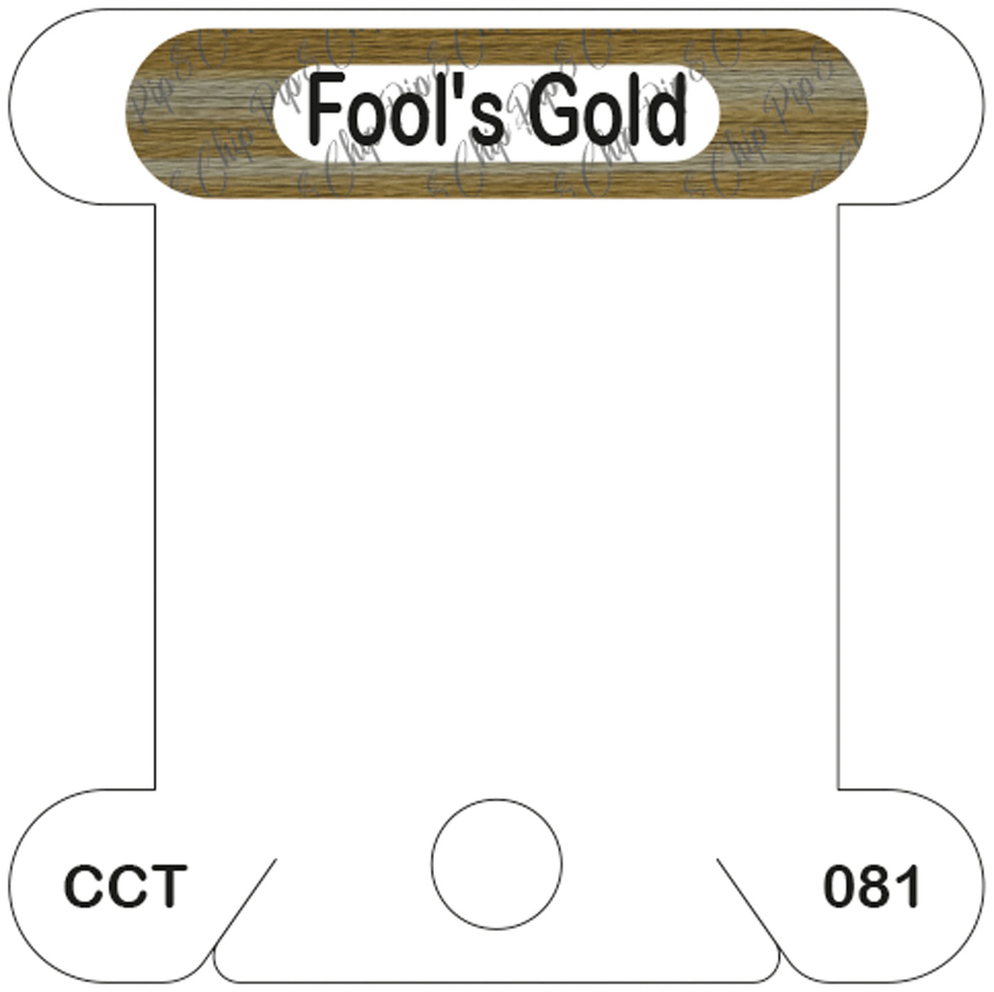 Classic Colorworks Fool's Gold acrylic bobbin