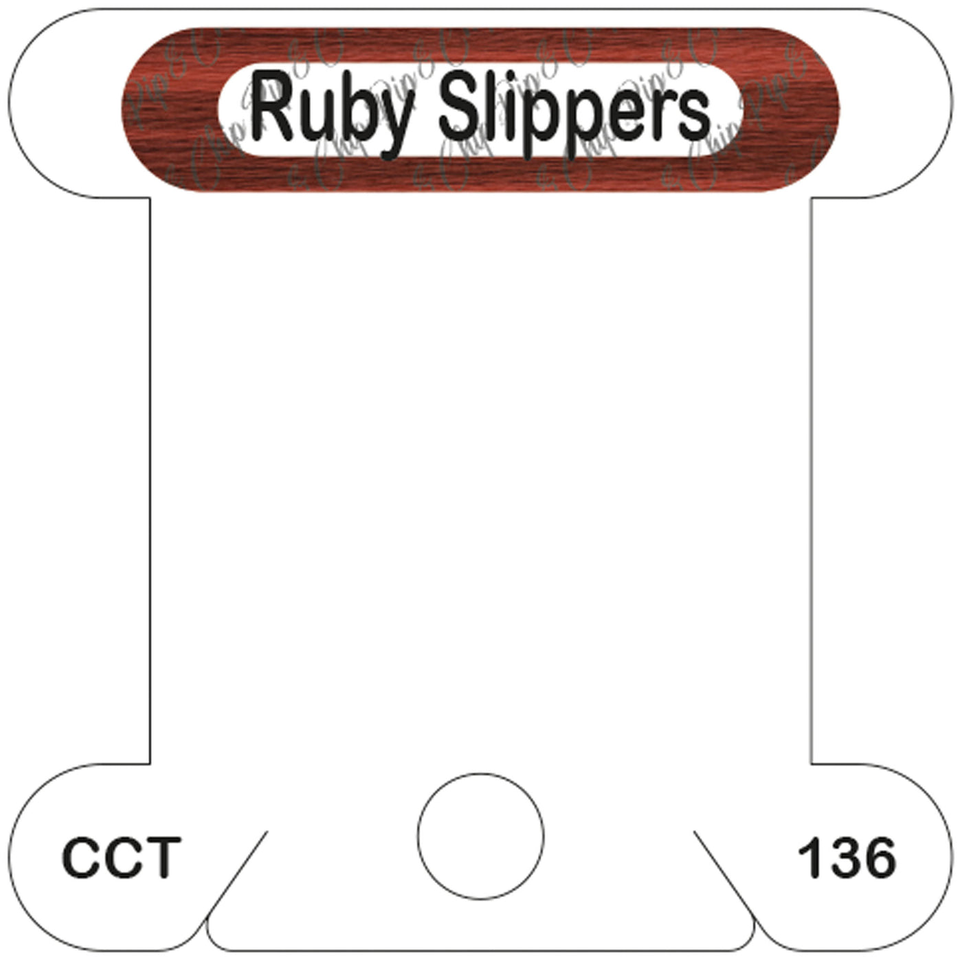 Classic Colorworks Ruby Slippers acrylic bobbin