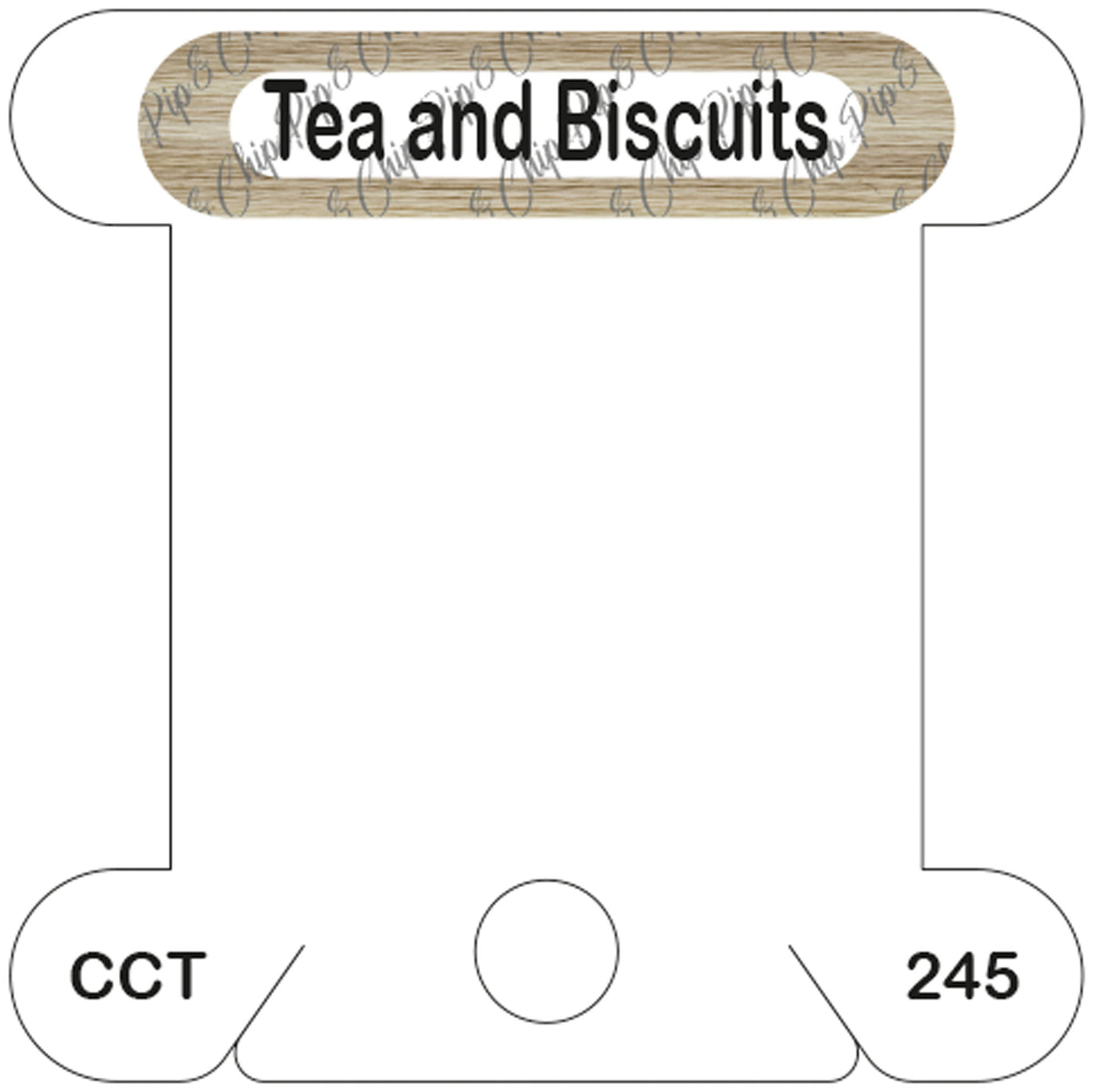 Classic Colorworks Tea and Biscuits acrylic bobbin