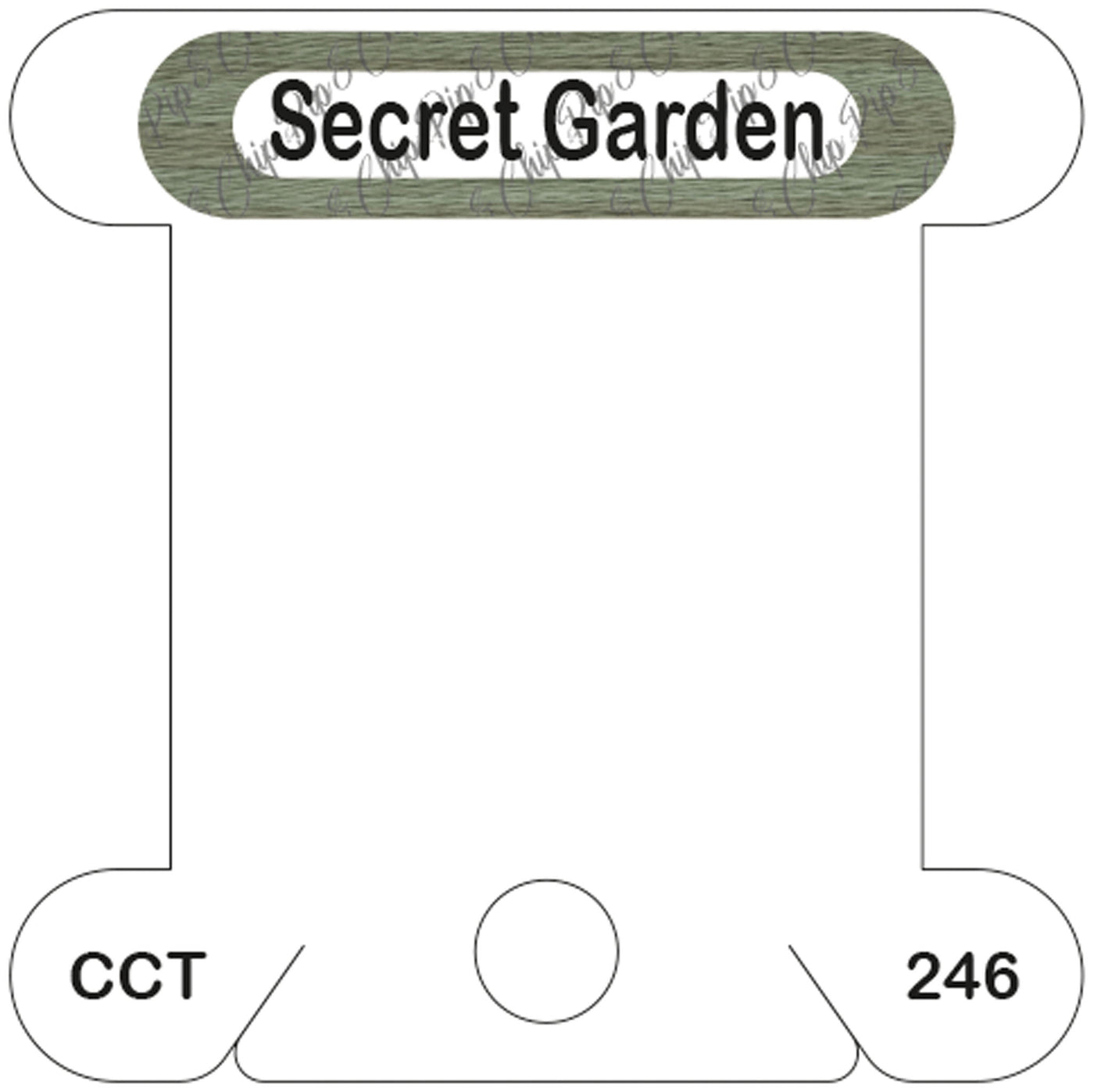 Classic Colorworks Secret Garden acrylic bobbin