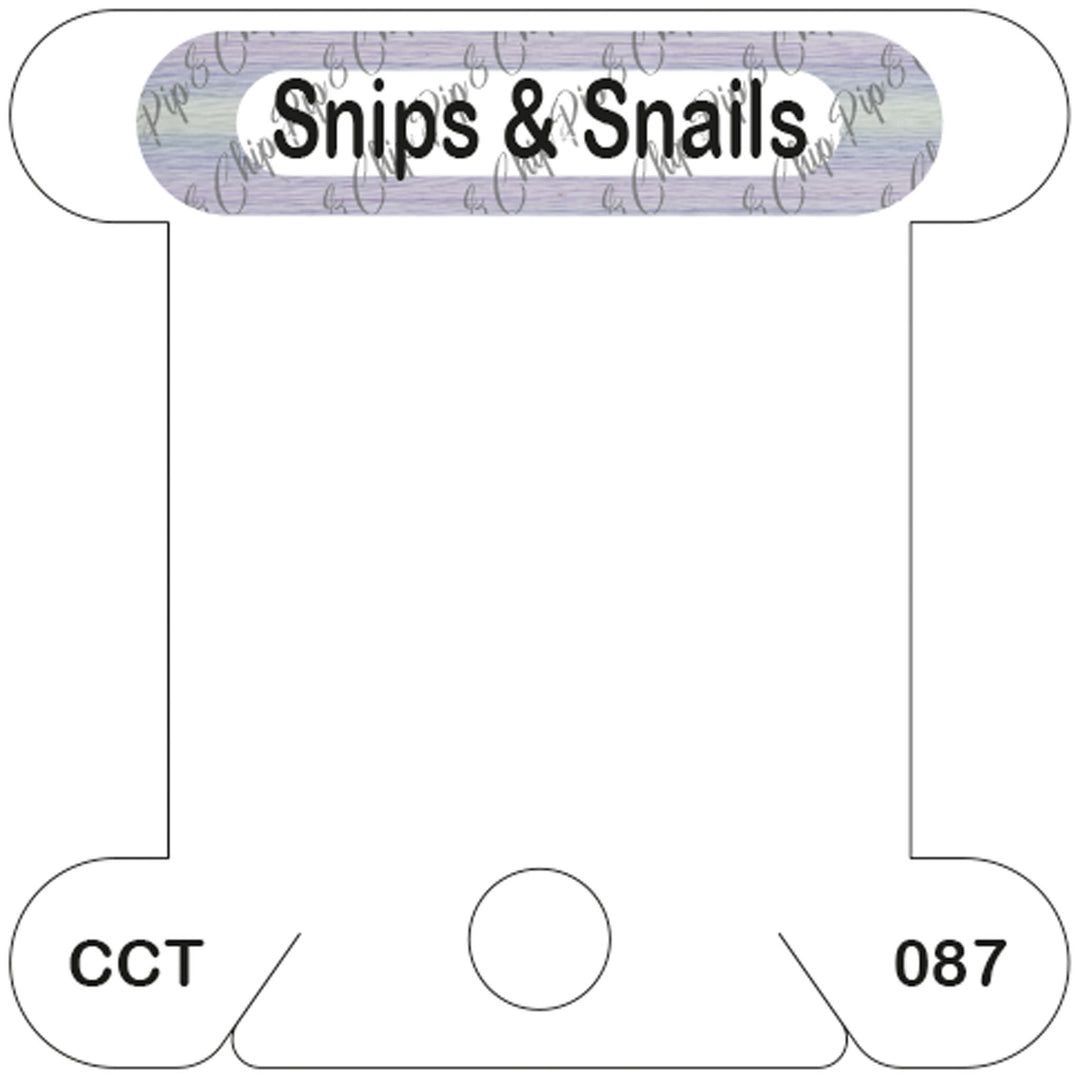 Classic Colorworks Snips & Snails acrylic bobbin