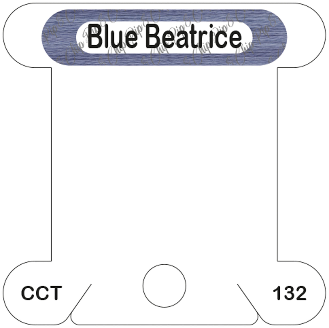 Classic Colorworks Blue Beatrice acrylic bobbin