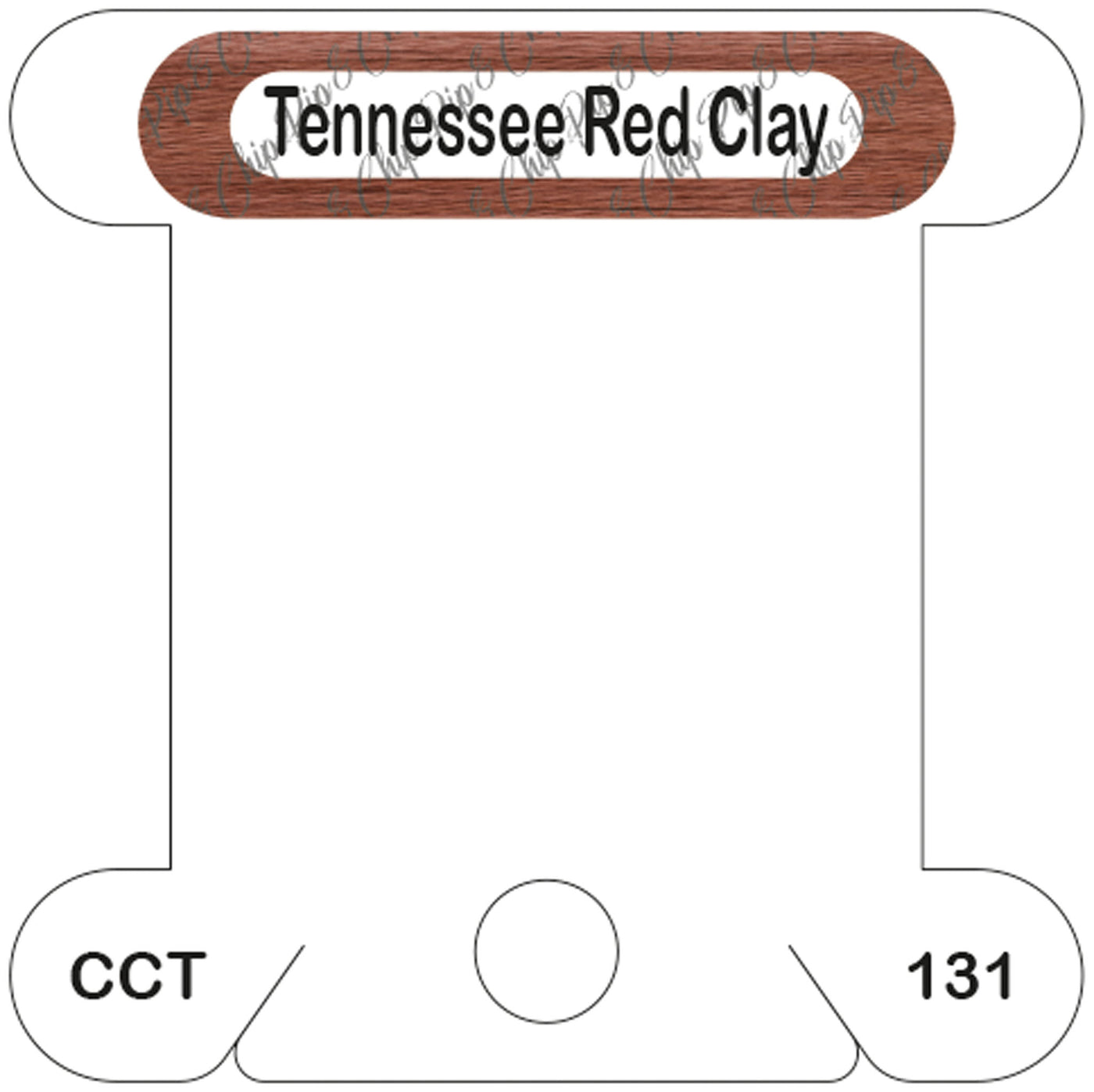 Classic Colorworks Tennessee Red Clay acrylic bobbin