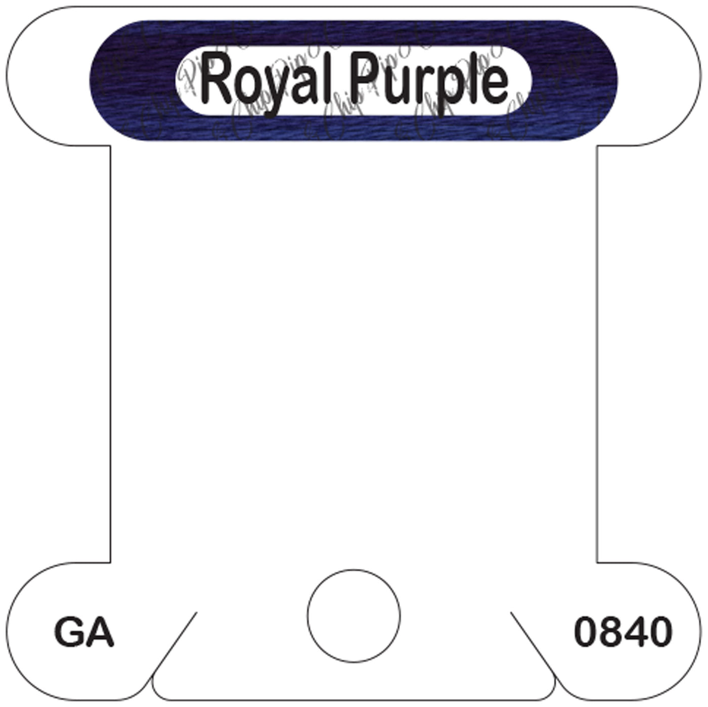 Gentle Arts Royal Purple acrylic bobbin