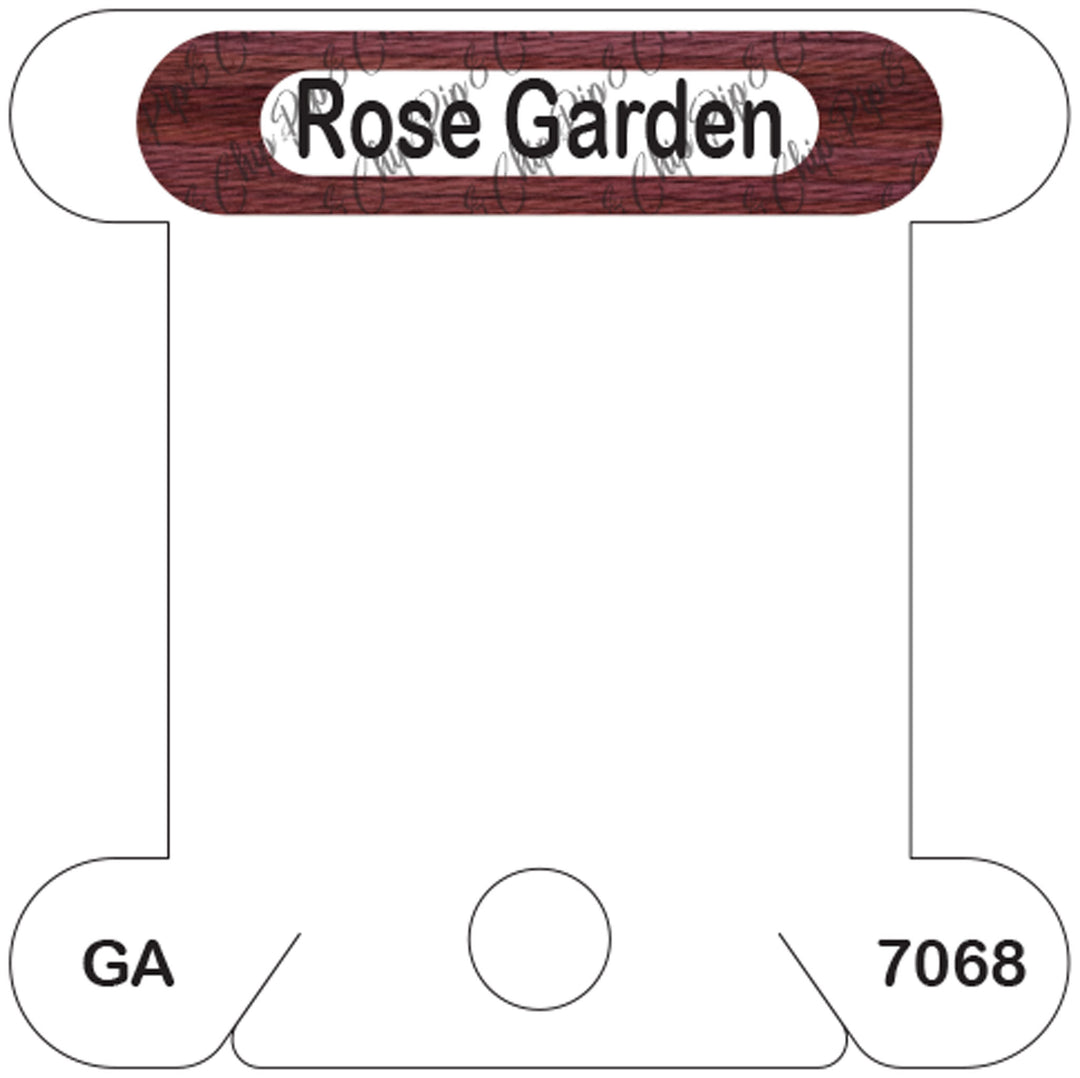 Gentle Arts Rose Garden acrylic bobbin