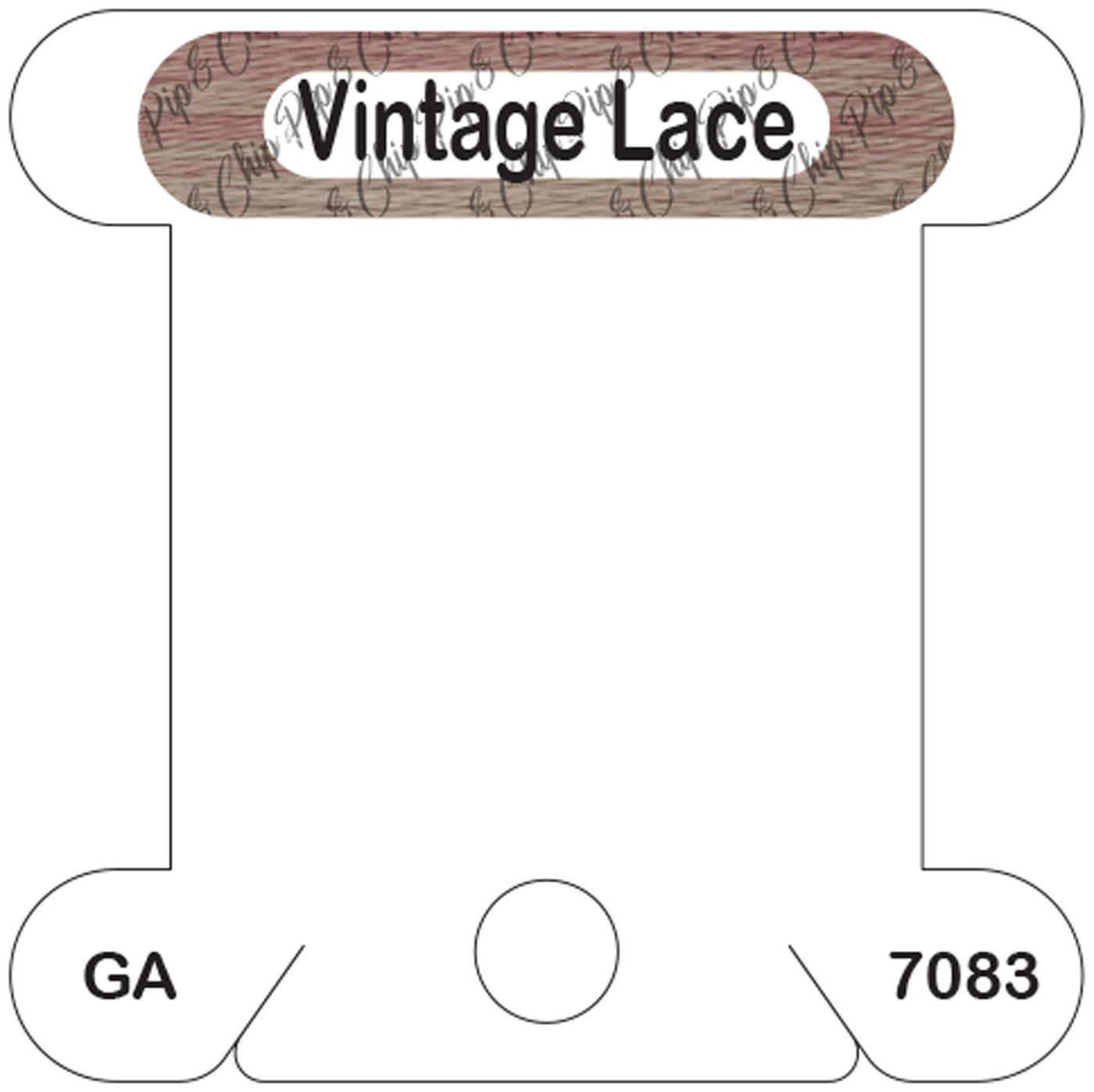 Gentle Arts Vintage Lace acrylic bobbin