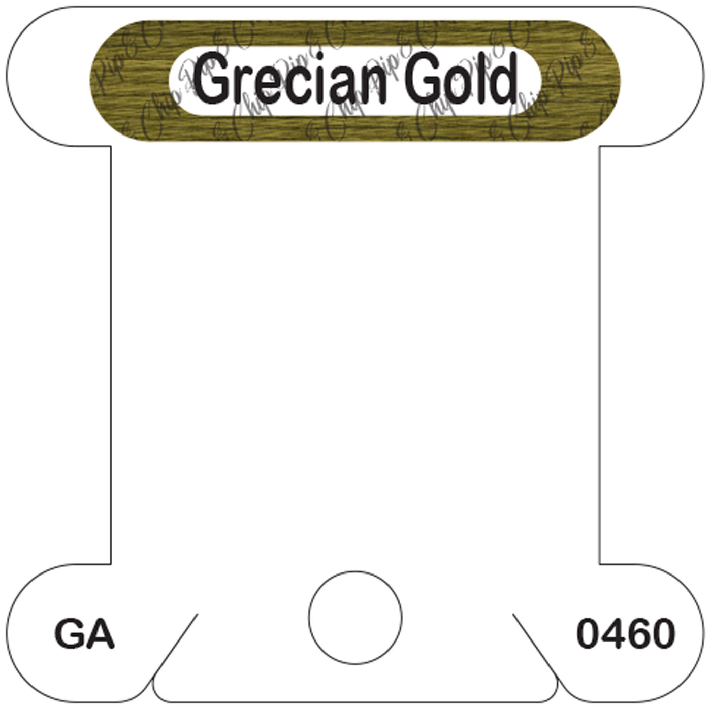 Gentle Arts Grecian Gold acrylic bobbin