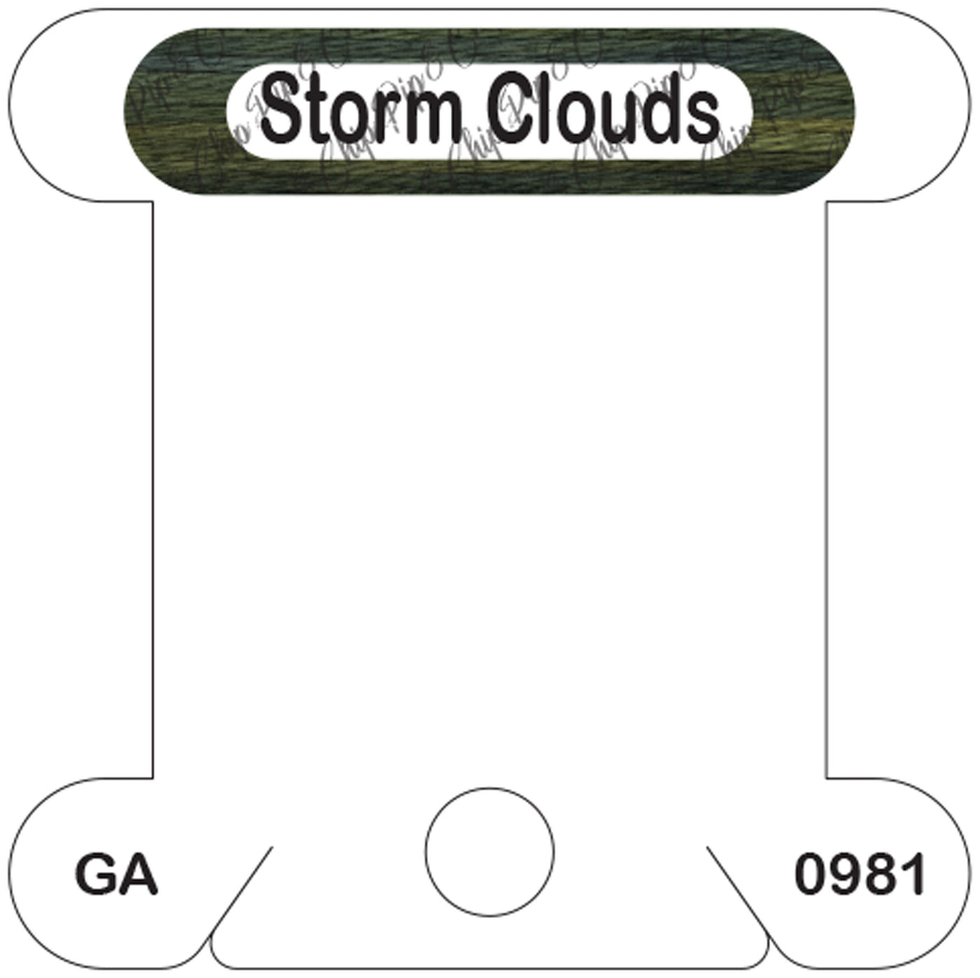 Gentle Arts Storm Clouds acrylic bobbin