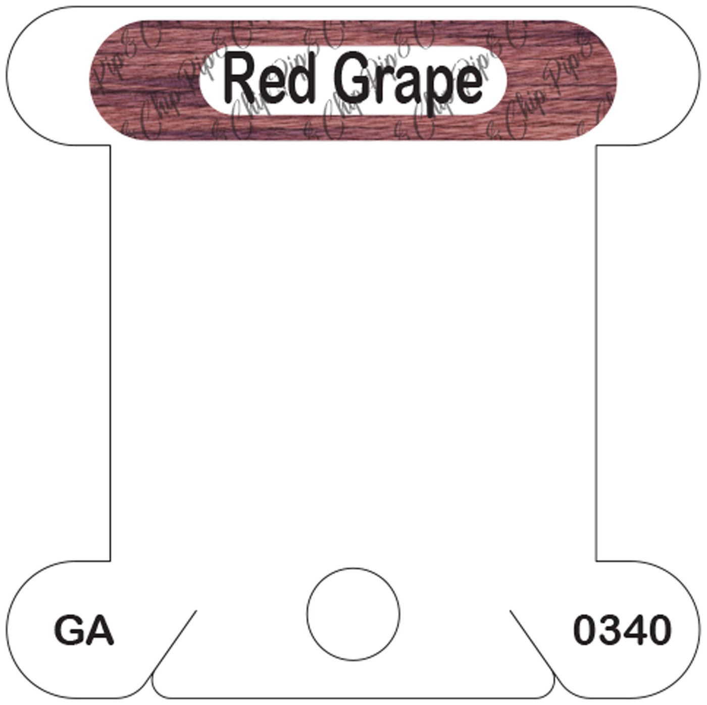 Gentle Arts Red Grape acrylic bobbin