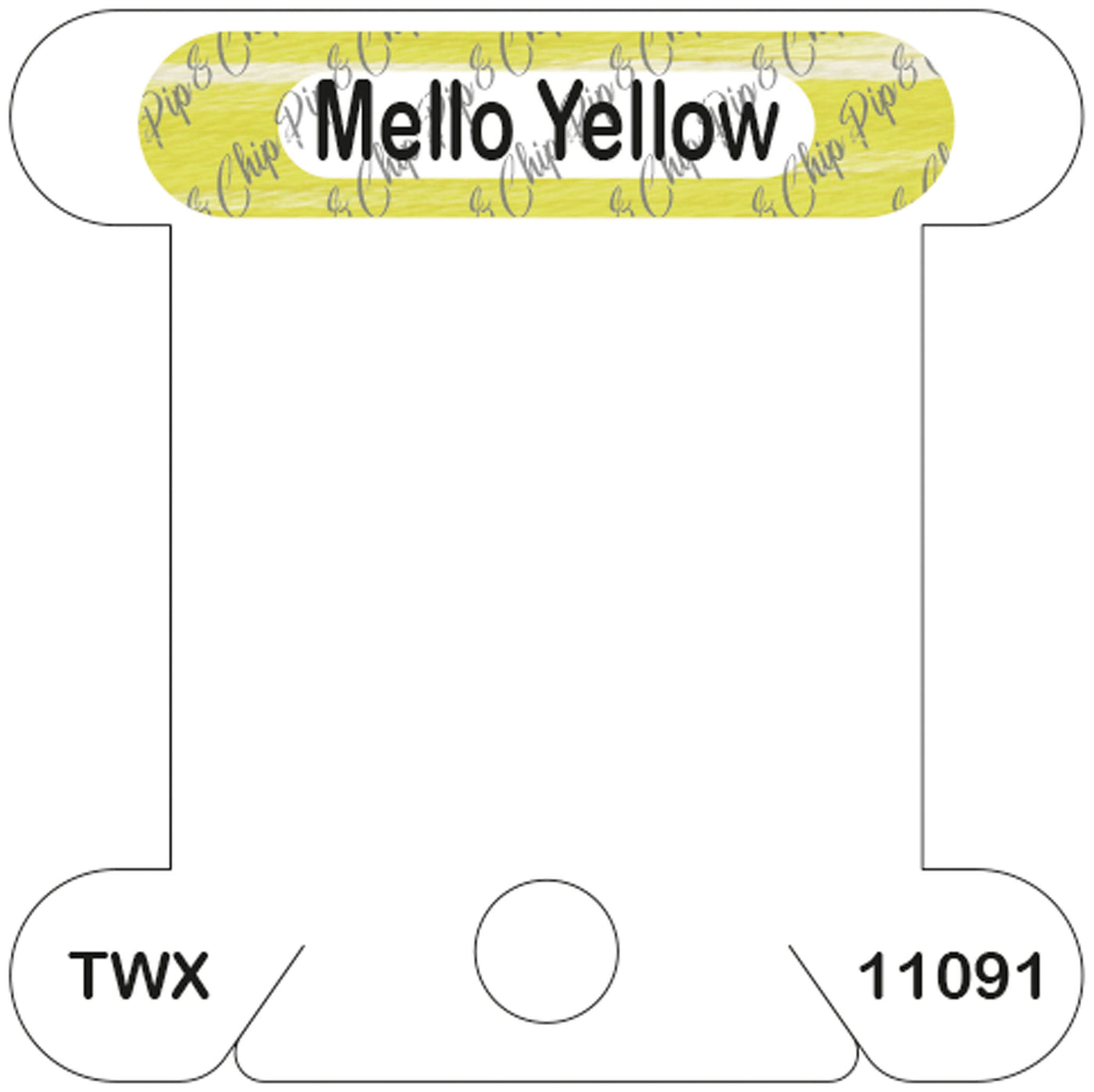ThreadworX Mello Yellow acrylic bobbin