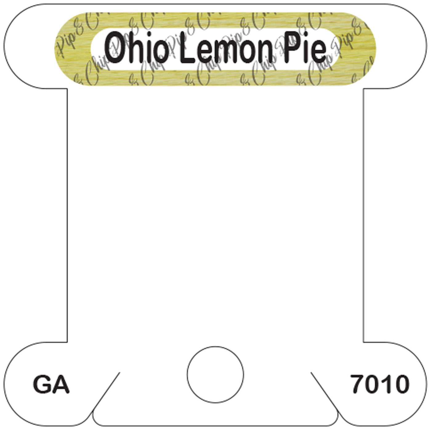 Gentle Arts Ohio Lemon Pie acrylic bobbin