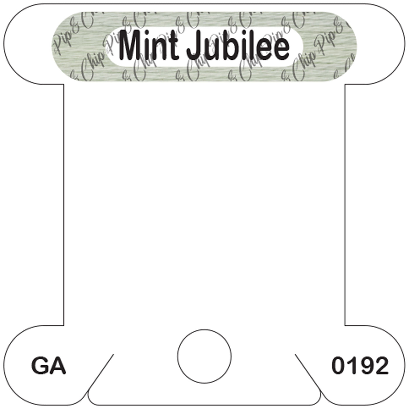 Gentle Arts Mint Jubilee acrylic bobbin