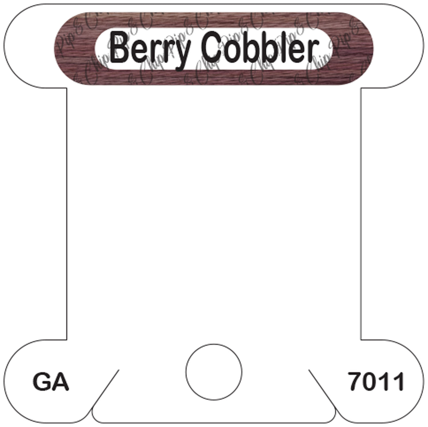 Gentle Arts Berry Cobbler acrylic bobbin