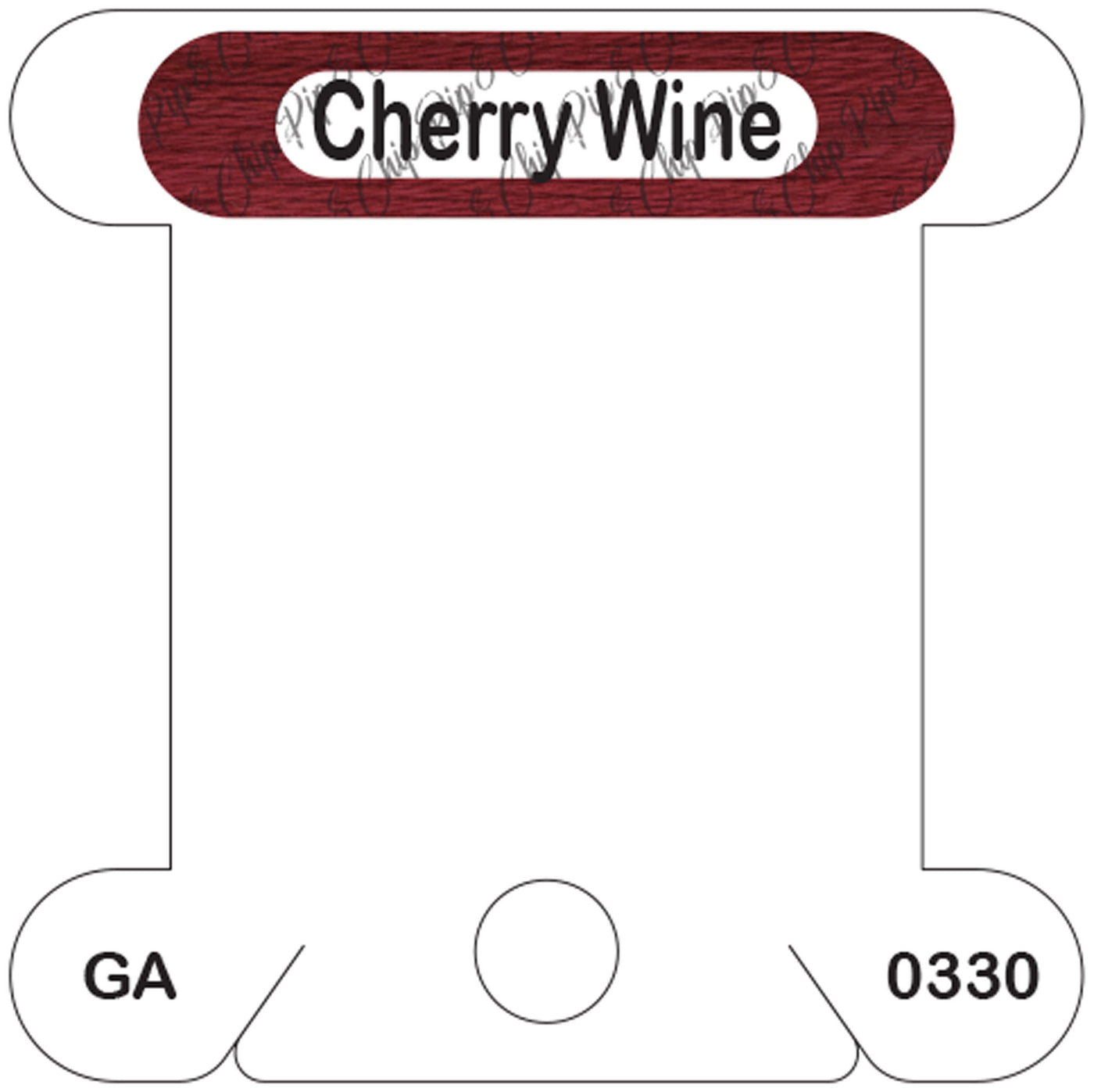 Gentle Arts Cherry Wine acrylic bobbin