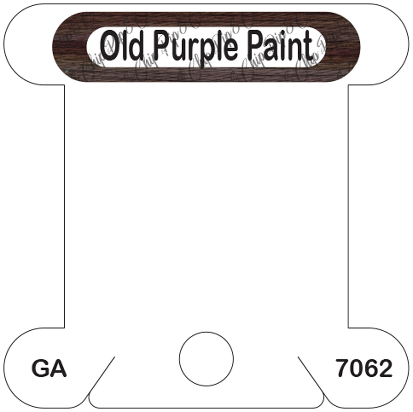 Gentle Arts Old Purple Paint acrylic bobbin