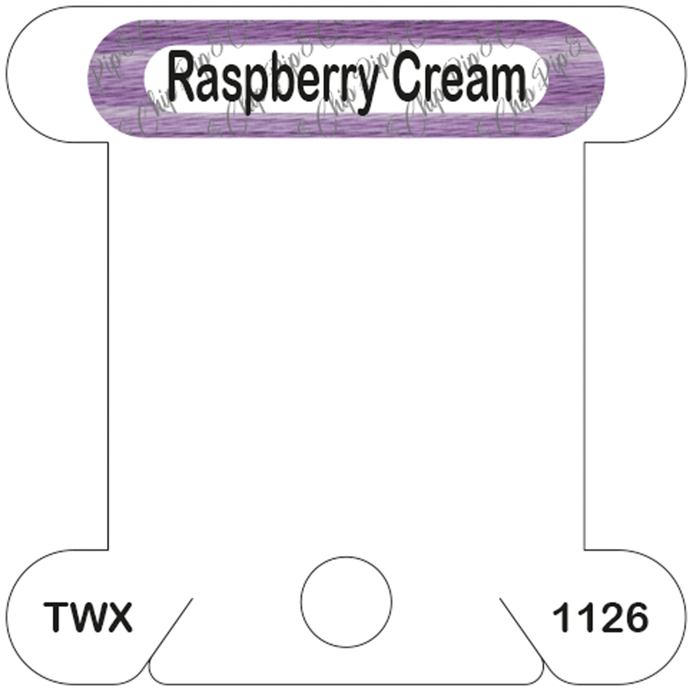ThreadworX Raspberry Cream acrylic bobbin