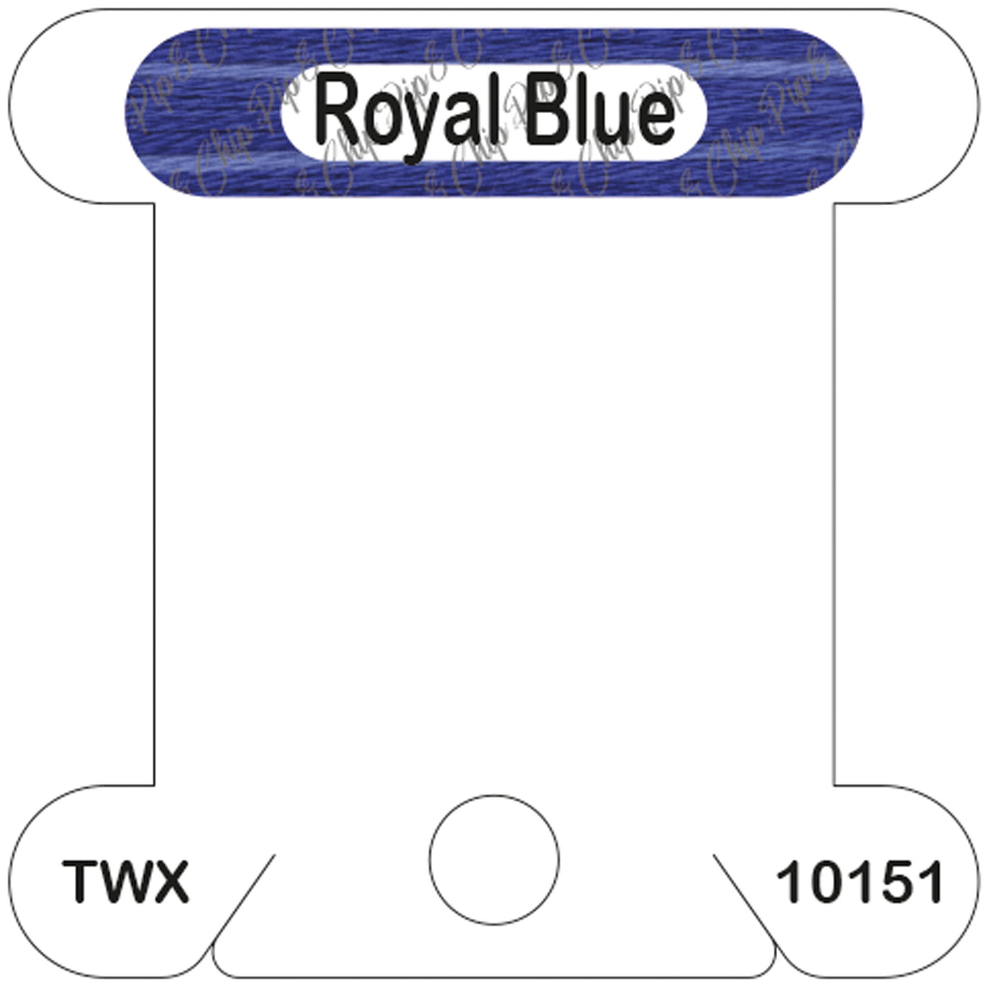 ThreadworX Royal Blue acrylic bobbin